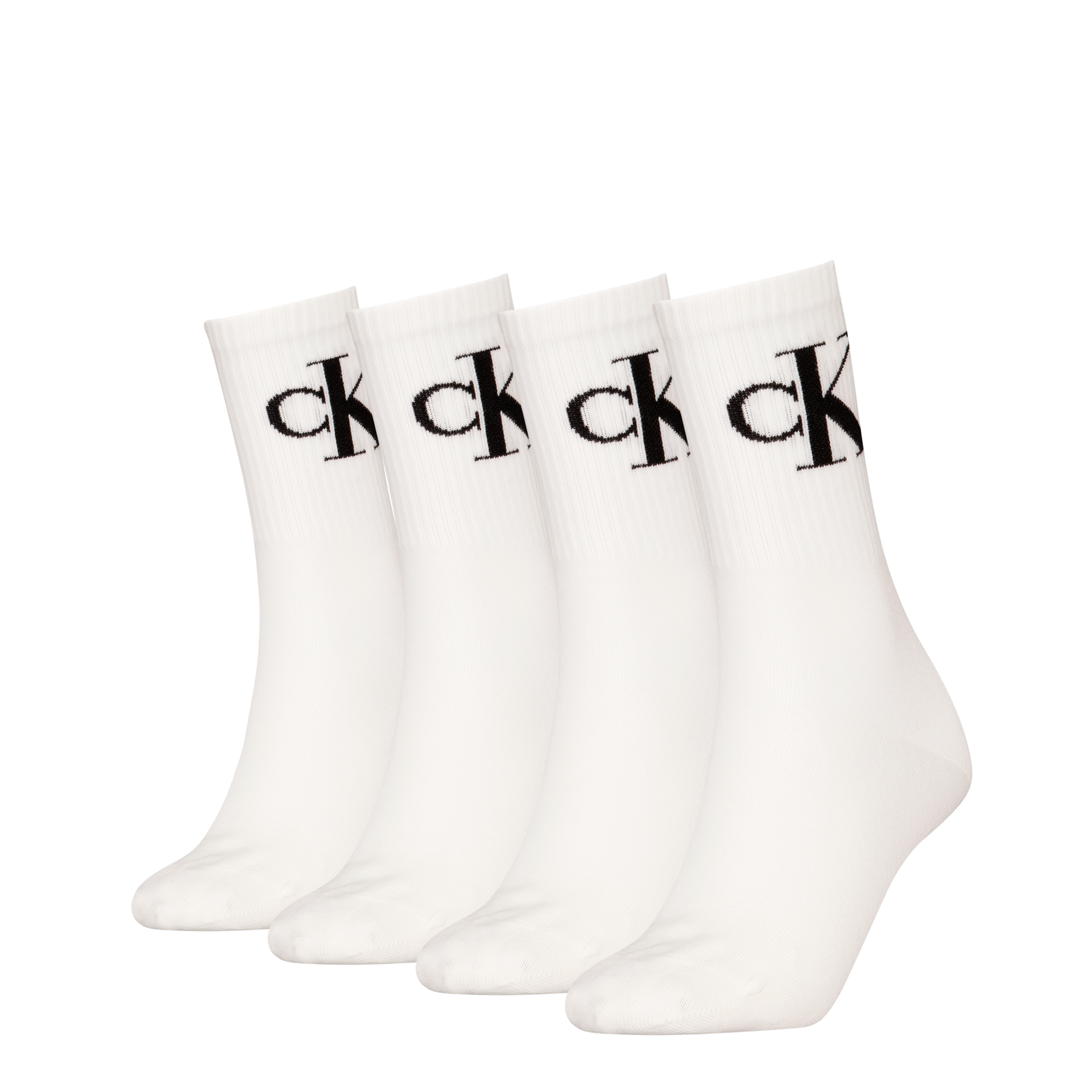 Calvin Klein Jeans Socken "CKJ WOMEN SOCK 4P MONOGRAM ECOMM" 4 Stk. tlg.