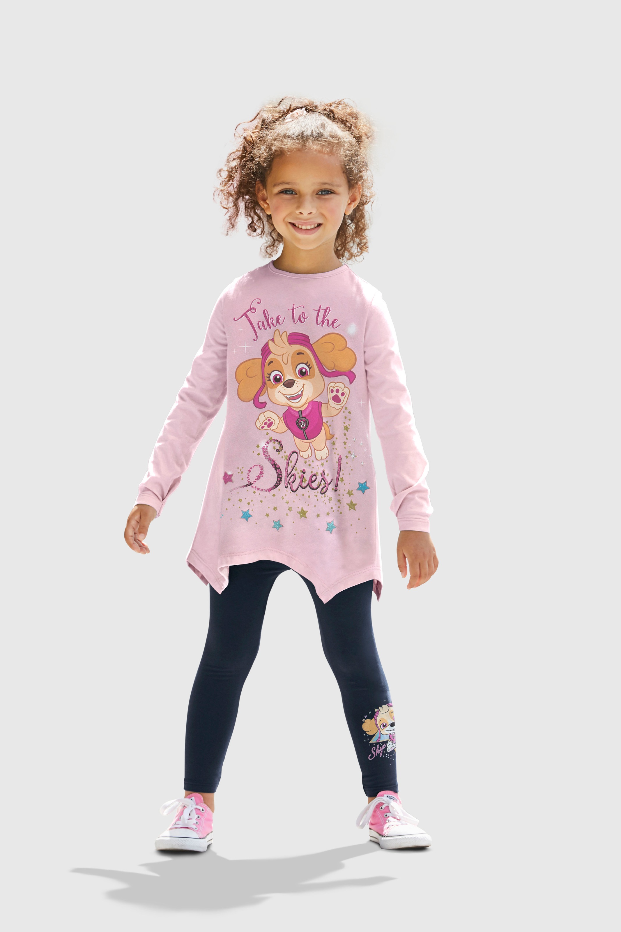 PAW PATROL Shirt & Leggings Set, 2 Stk. mit großem Frontmotiv