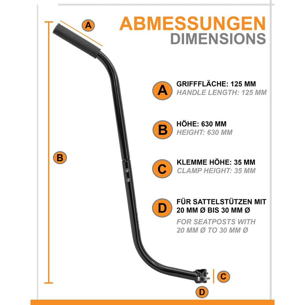 PROMETHEUS BICYCLES Fahrzeug-Schubstange