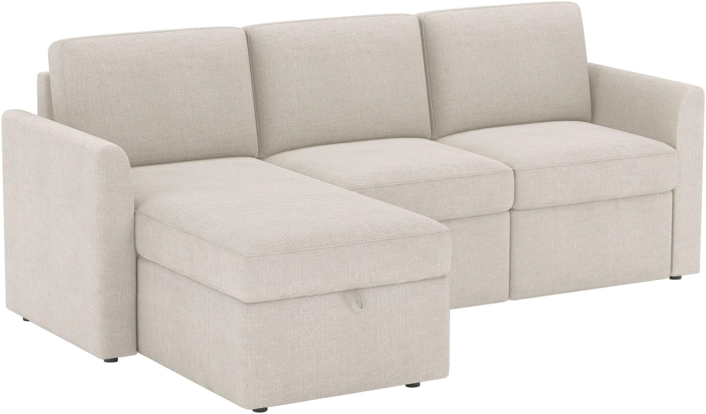 Dorel Home Ecksofa »NORDHUS, L-Form, 200 cm, Recamiere rechts/links montierbar« großer Stauraum, softer Cord und feiner Webstoff-Bezug