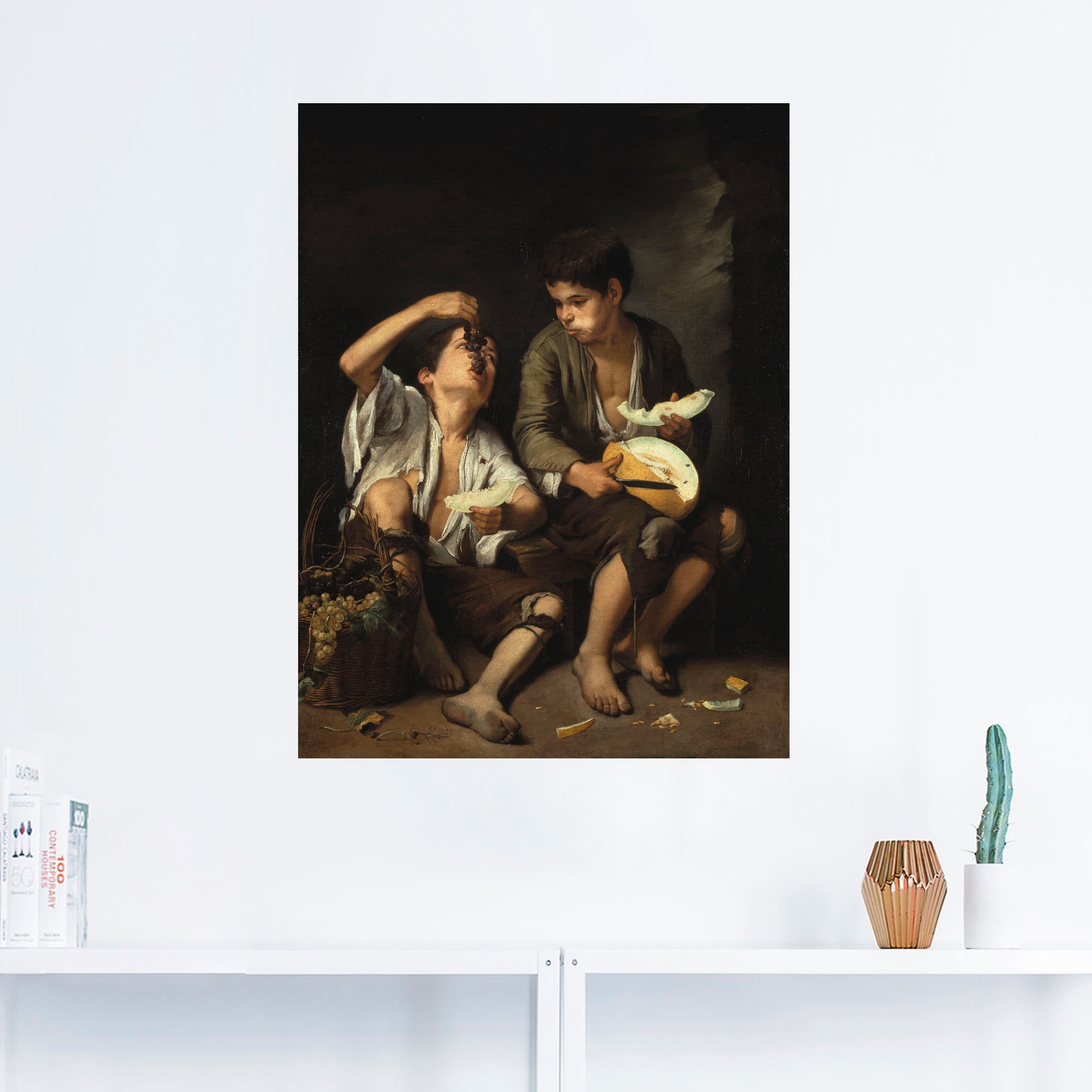Artland (1 und 1645/46«, Größen Leinwandbild, Wandbild oder versch. als Kind, St.), Poster in bestellen »Trauben- | Wandaufkleber BAUR Melonenesser.