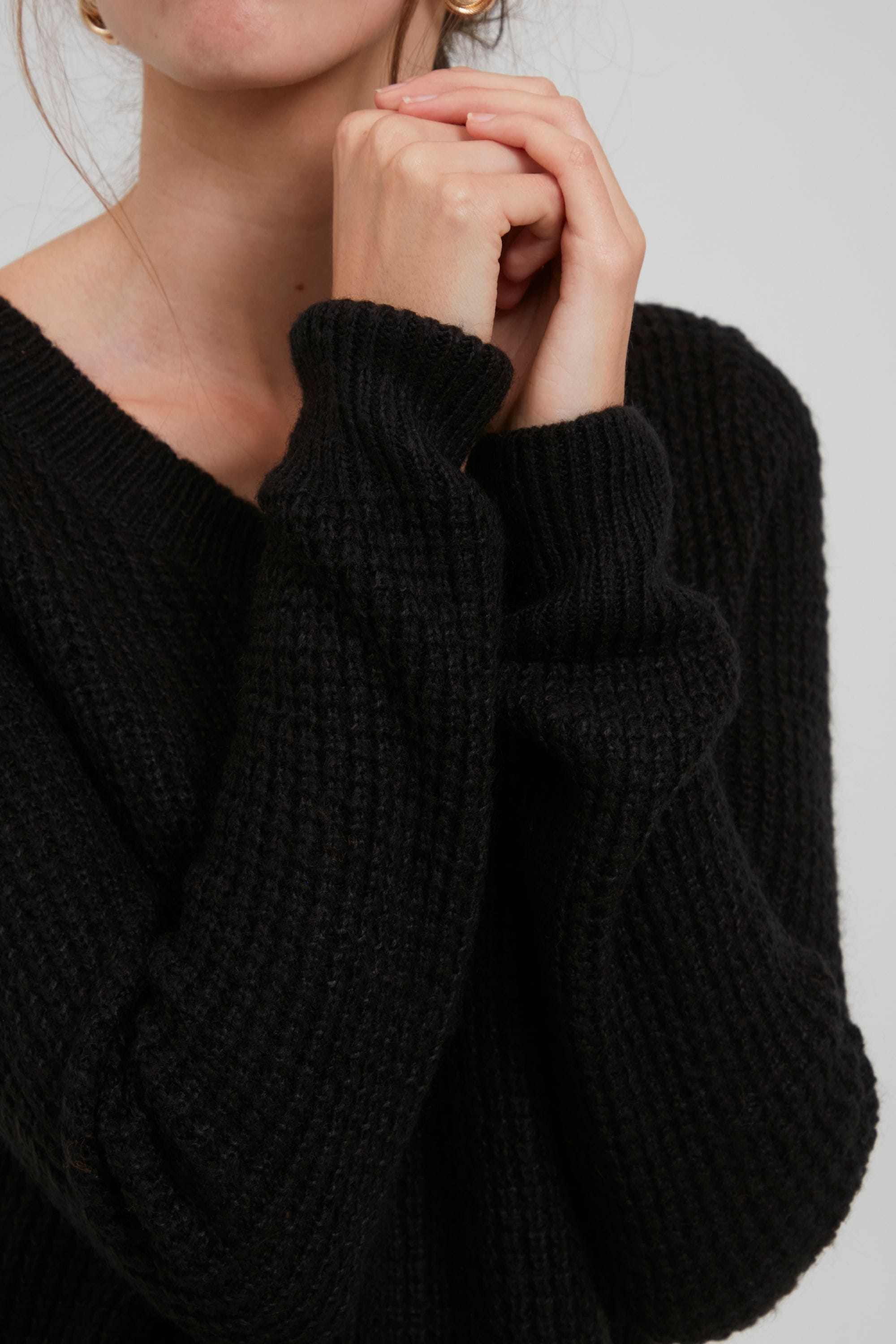 Ichi Strickfleece-Pullover »Strickpullover IHOdansa«