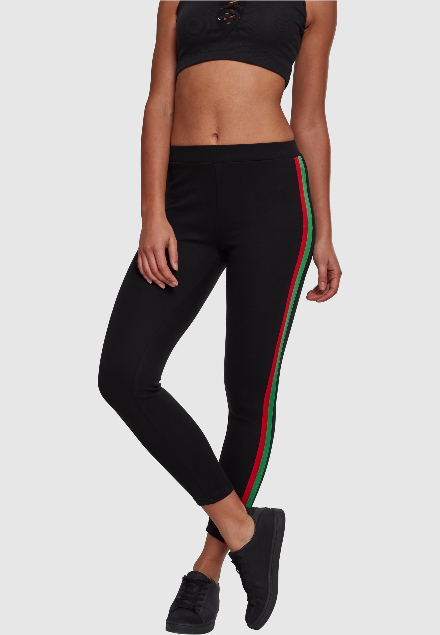 URBAN CLASSICS Leggings »Urban Classics Damen Ladies 3-Tone Tape Leggings«, (1 tlg.)