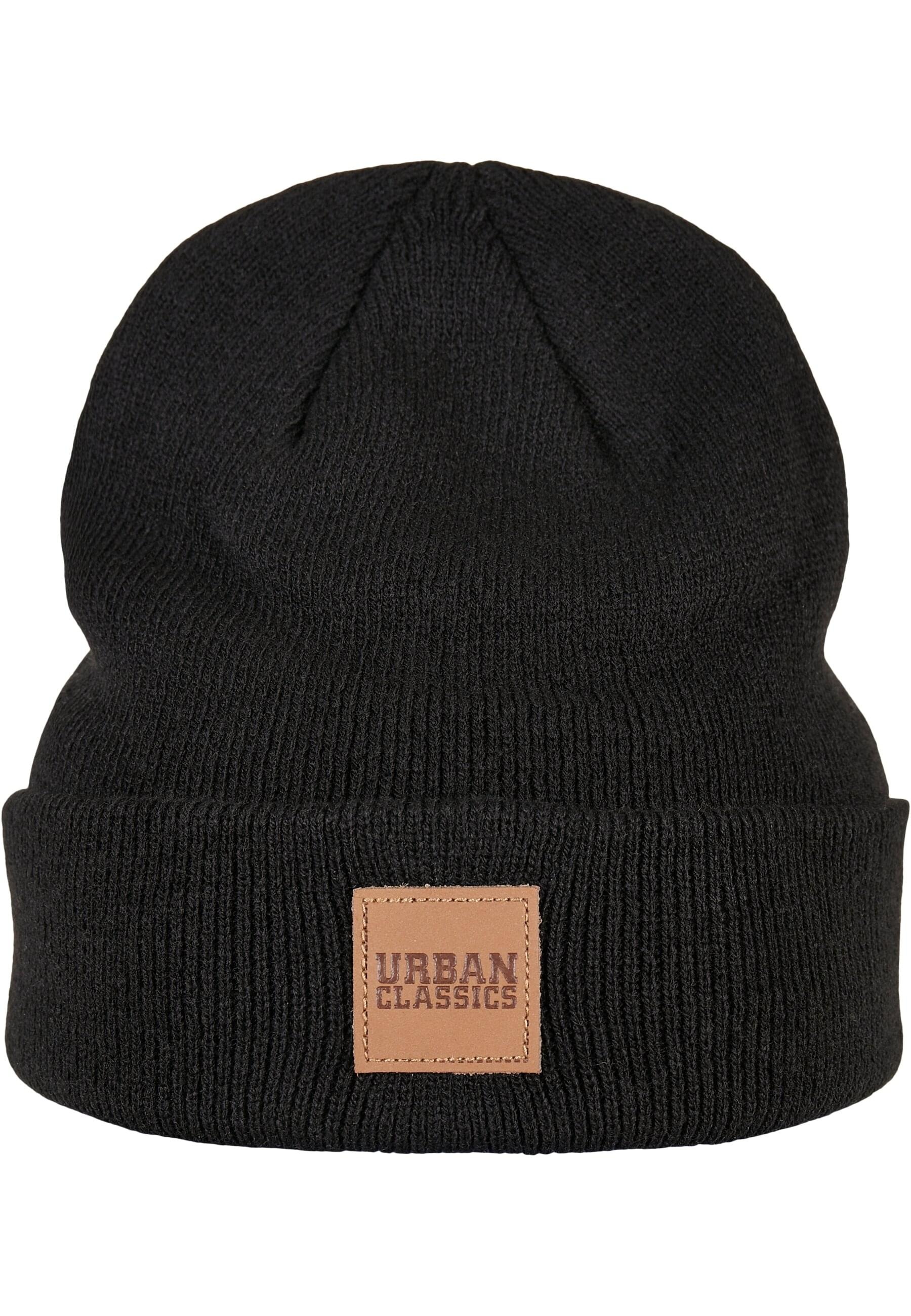 URBAN CLASSICS Beanie »Urban Classics Damen Logopatch Beanie Kids 2-Pack«, (1 St.)