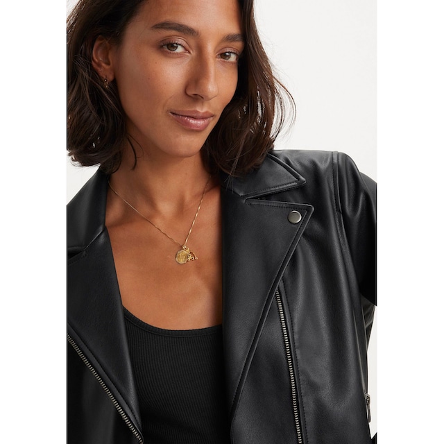 Levi's® Lederimitatjacke »LELOU SHRUNKEN MOTO BLA« bestellen | BAUR