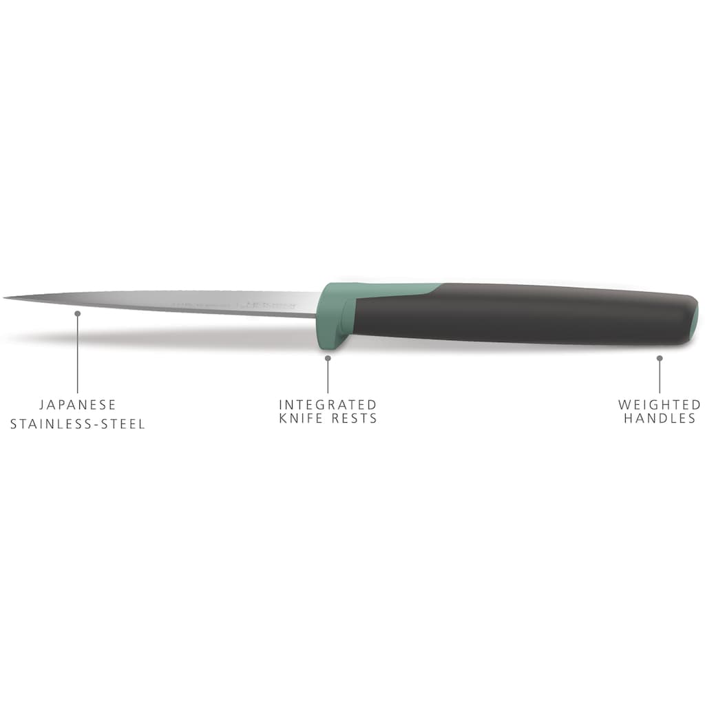 Joseph Joseph Messerblock »Elevate™«, 6 tlg., inkl. 5 Kochmesser, Klingen aus japanischem Edelstahl