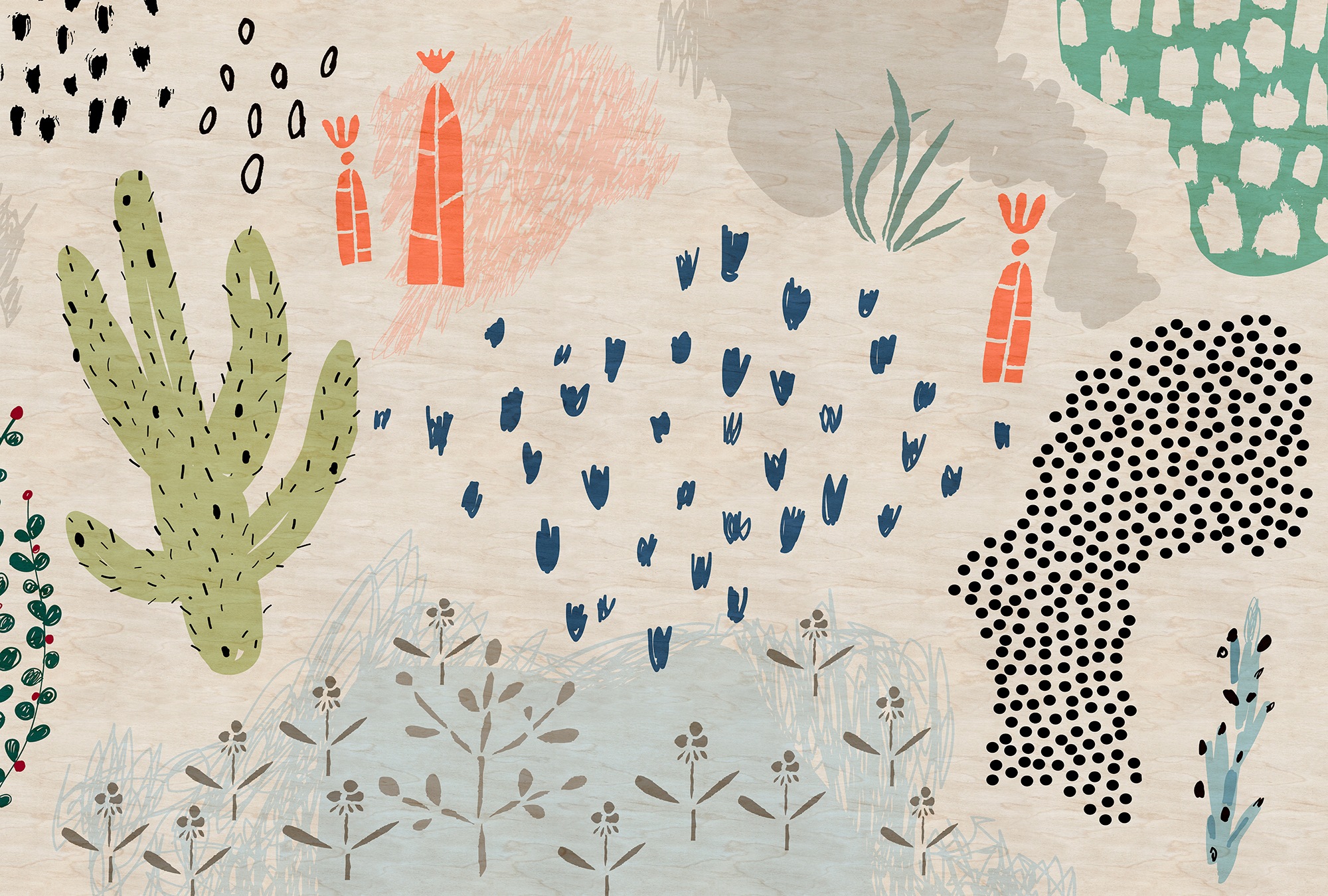 living walls Fototapetas »Walls by Patel Crayon Gar...