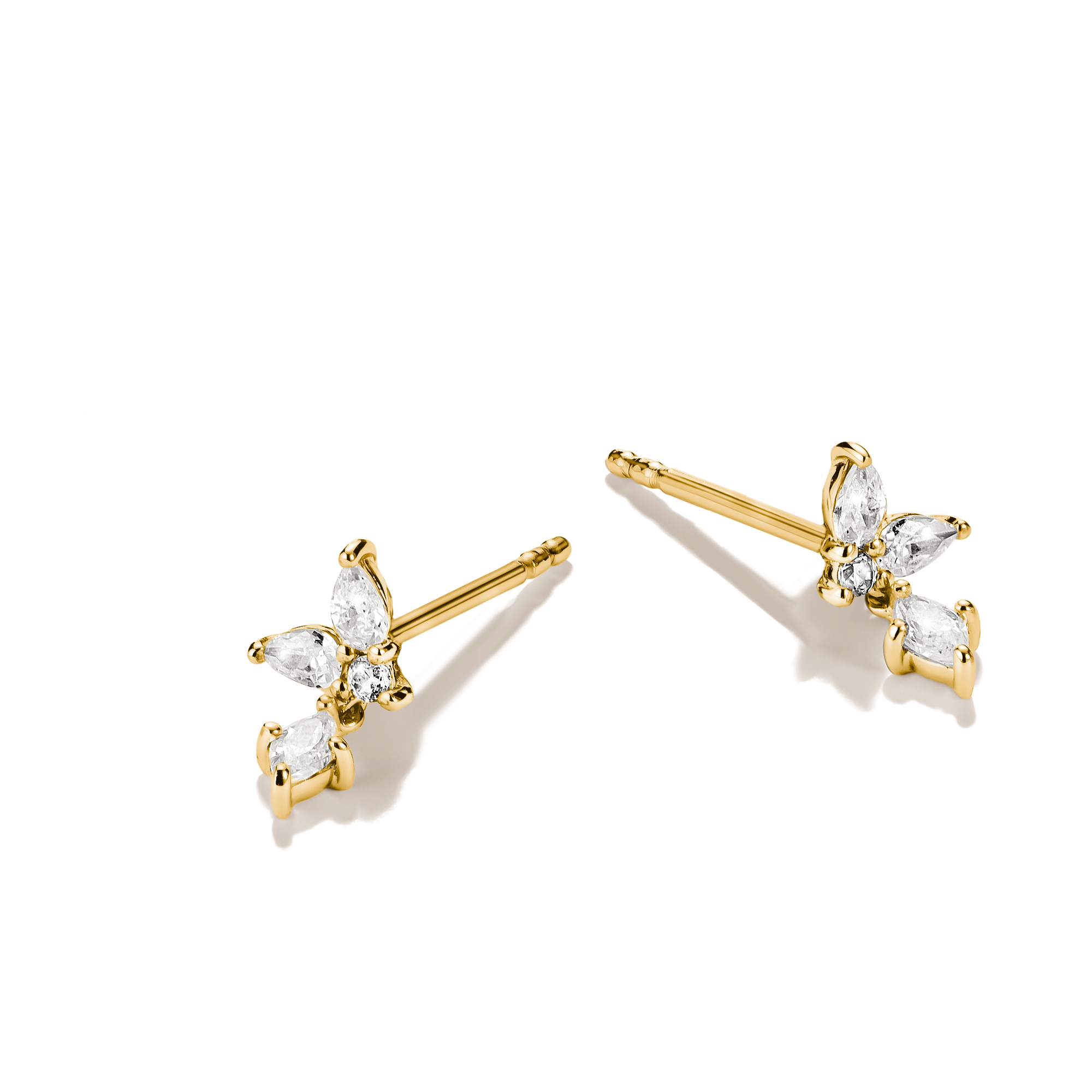 THOMAS SABO Paar Ohrstecker »gelbgoldfarben« mit Zirkonia (synth.)