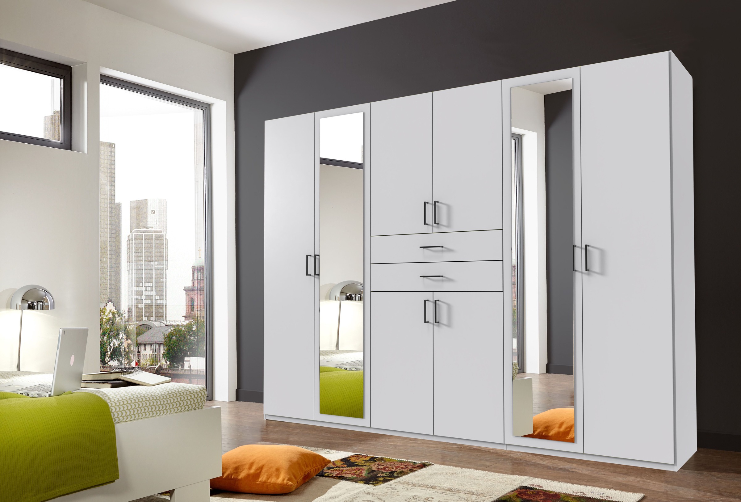 Wimex Kleiderschrank "Diver Drehtürenschrank mit Spiegel, 180, 225 o. 270cm günstig online kaufen