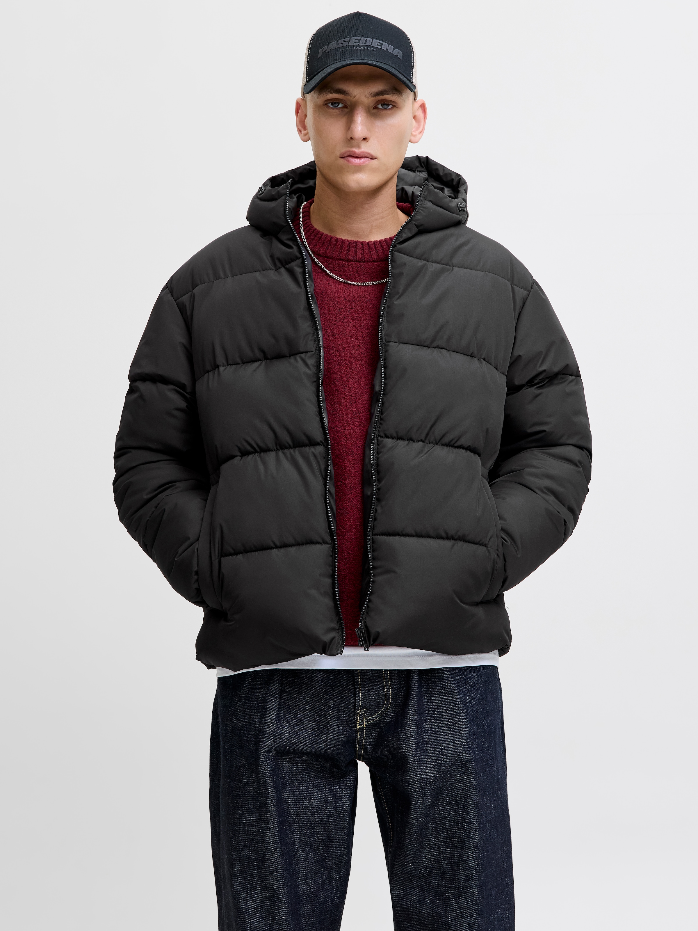 Jack & Jones Steppjacke "JJMAZE PUFFER HOOD" mit Kapuze günstig online kaufen