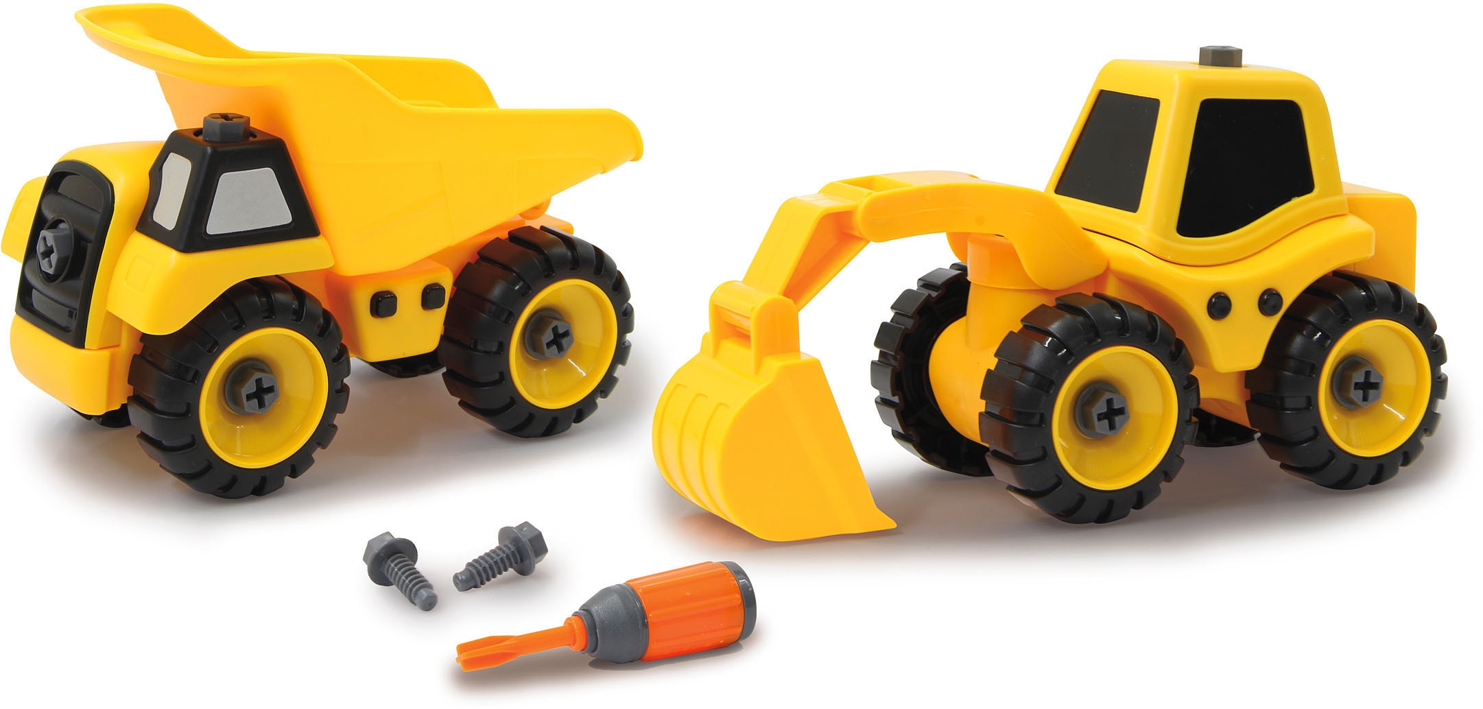 Spielzeug-Traktor »Baufahrzeuge 9 in 1«, (Set, 46 tlg.)