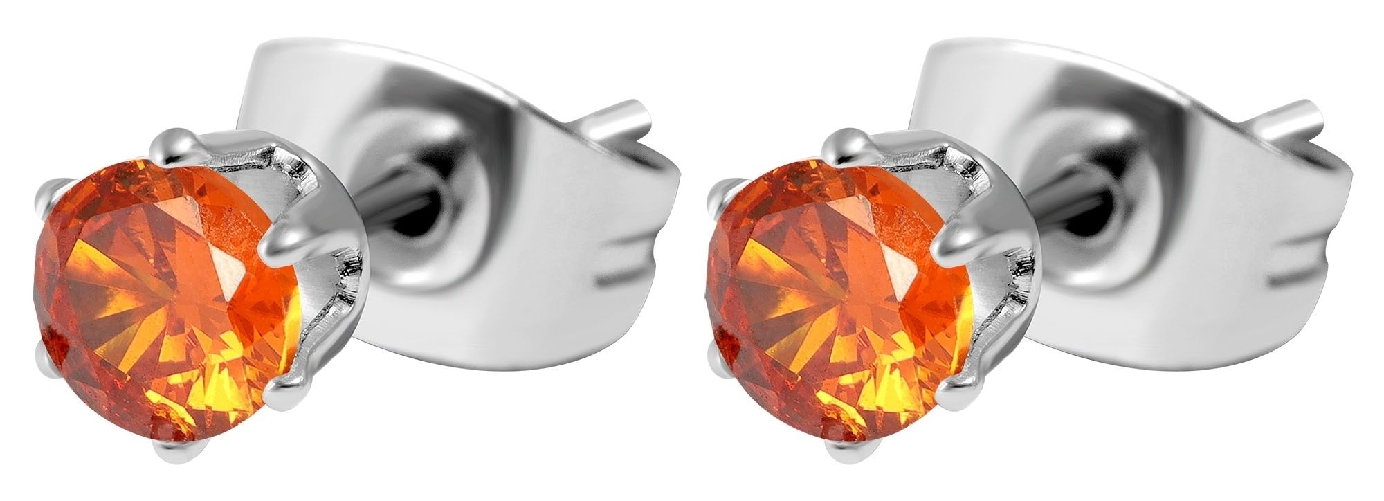 Adelia´s Paar Ohrhänger "Damen Ohrringe – Ohrstecker aus Edelstahl mit Zirk günstig online kaufen