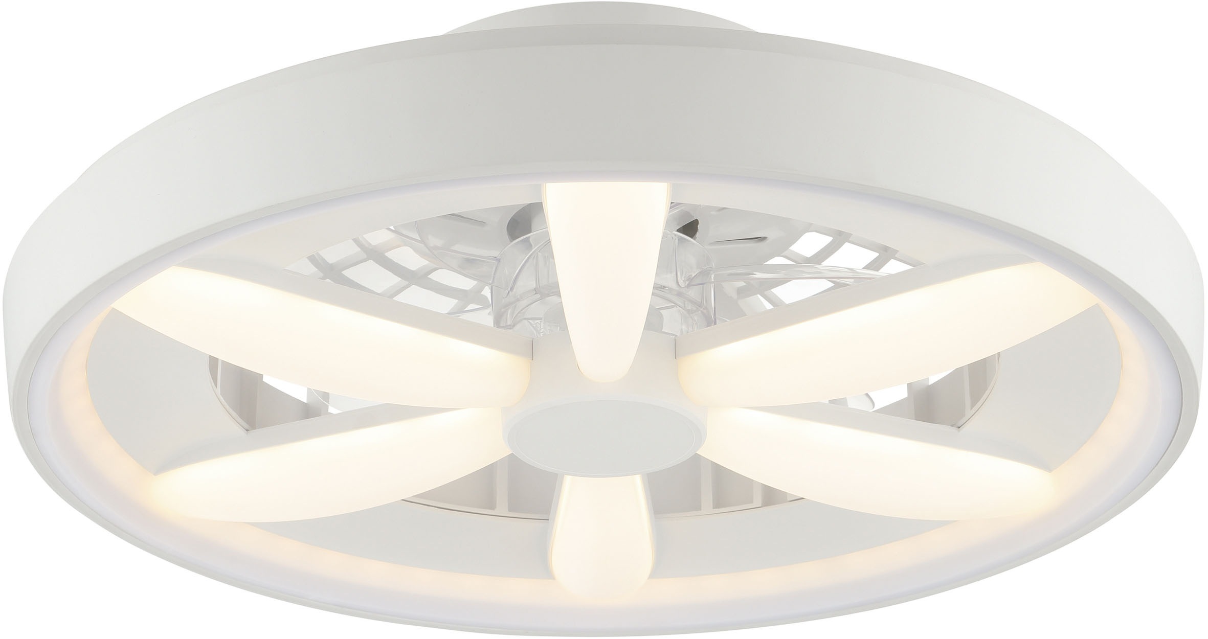 Brilliant LED Deckenleuchte »Gaiano«, 1 flammig, Ø 48cm mit Ventilator, 6400 lm, dimmbar, RGB, 2700-6500 K