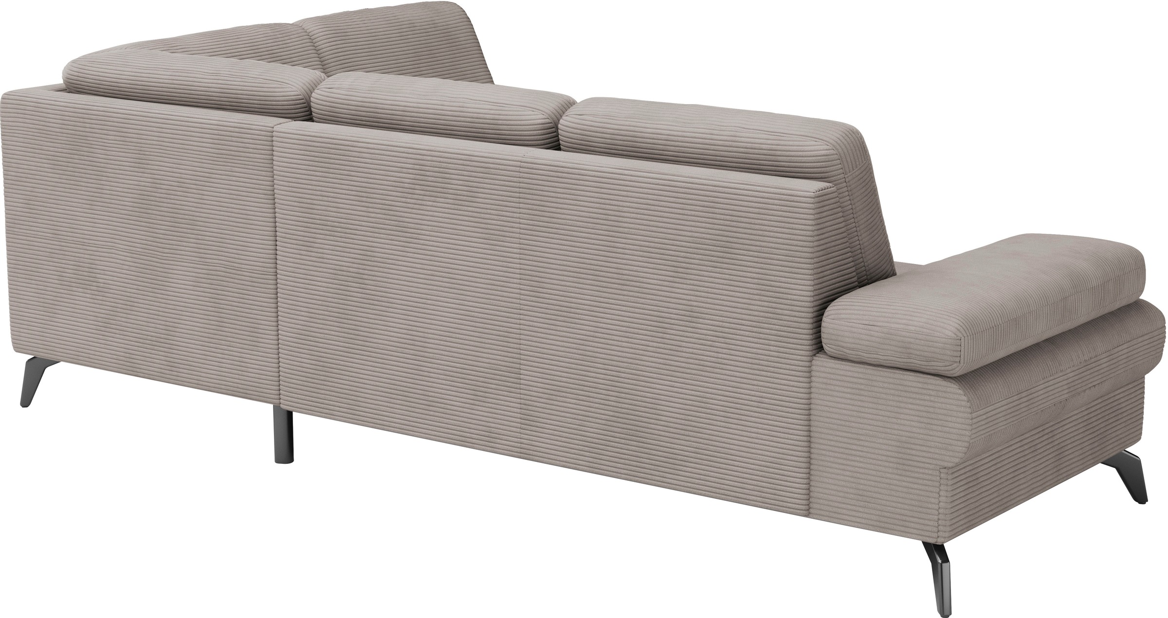 sit&more Ecksofa »Morris Jubi L-Form«, inkl. Armteilfunktion und 1 Zierkissen, wahlweise mit Bettfunktion