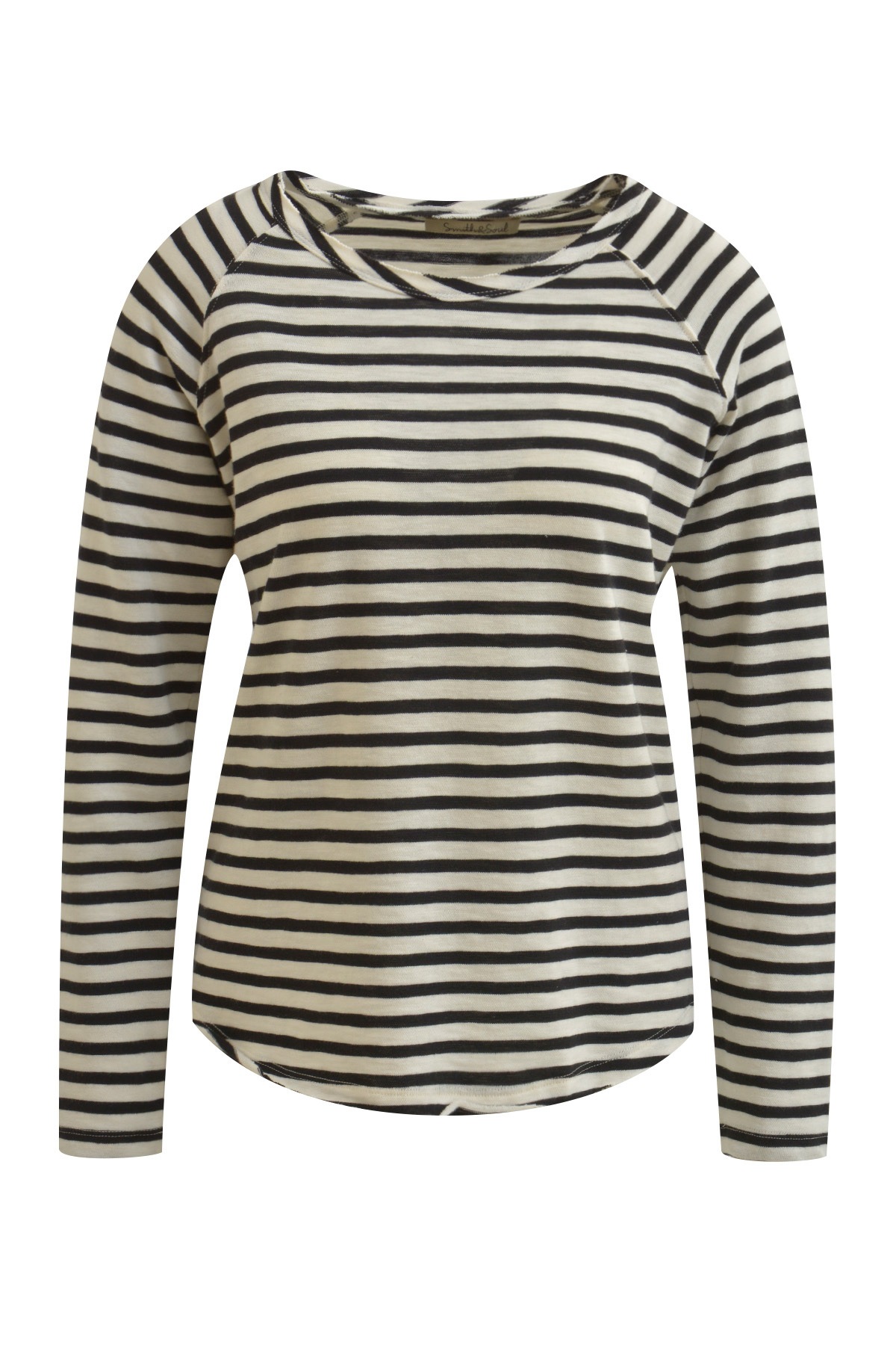 Smith & Soul Rundhalsshirt, mit offenen Kanten günstig online kaufen