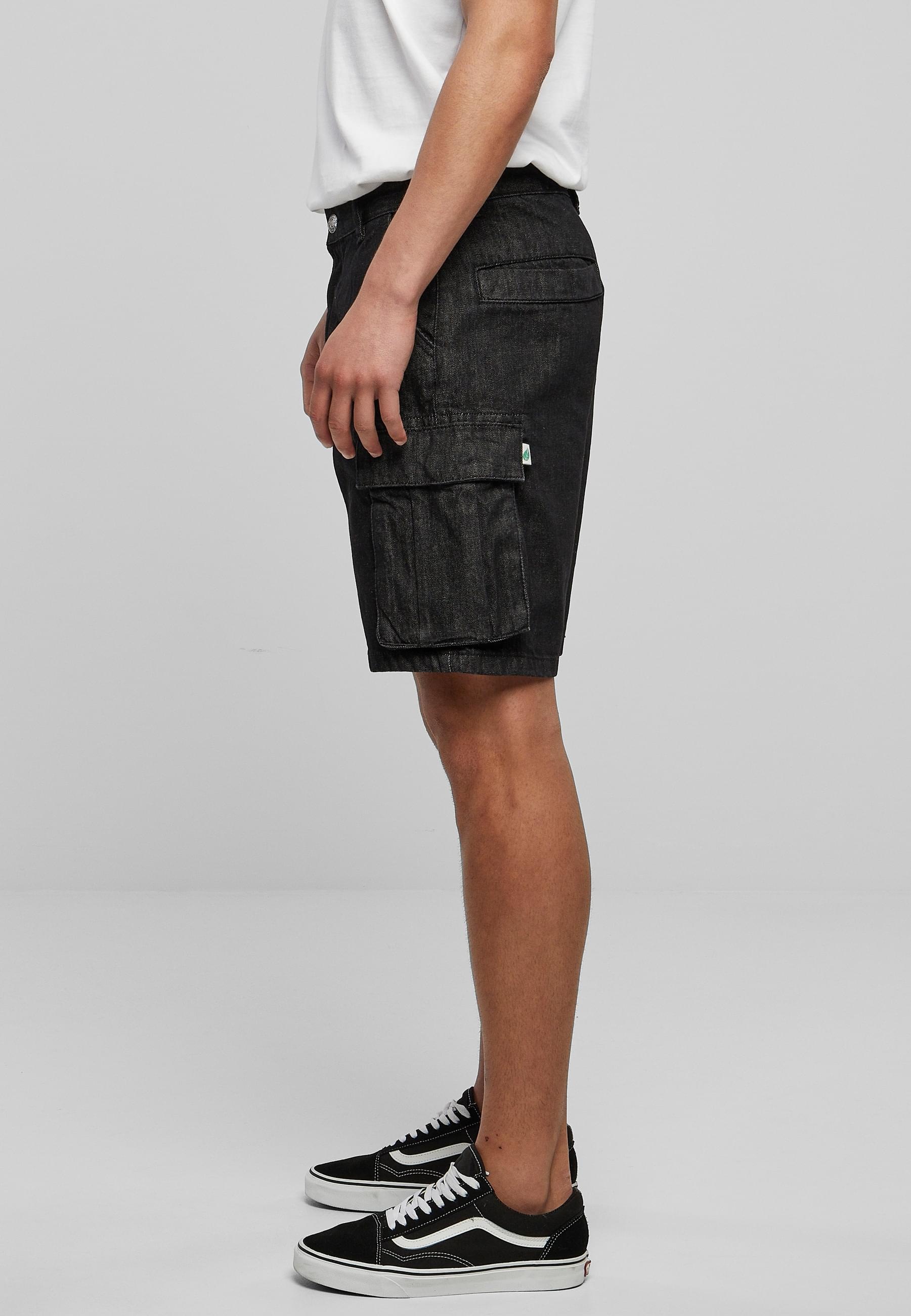 URBAN CLASSICS Cargoshorts »Urban Classics Herren Organic Denim Cargo Shorts«, (1 tlg.)