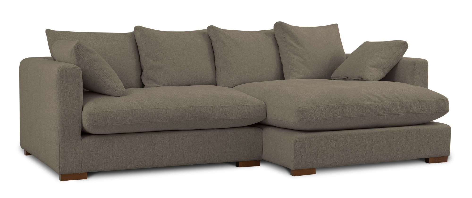 Home affaire Ecksofa »Coray«, Breite 266 cm, extra weich und kuschelig, mit Federn und Daunen