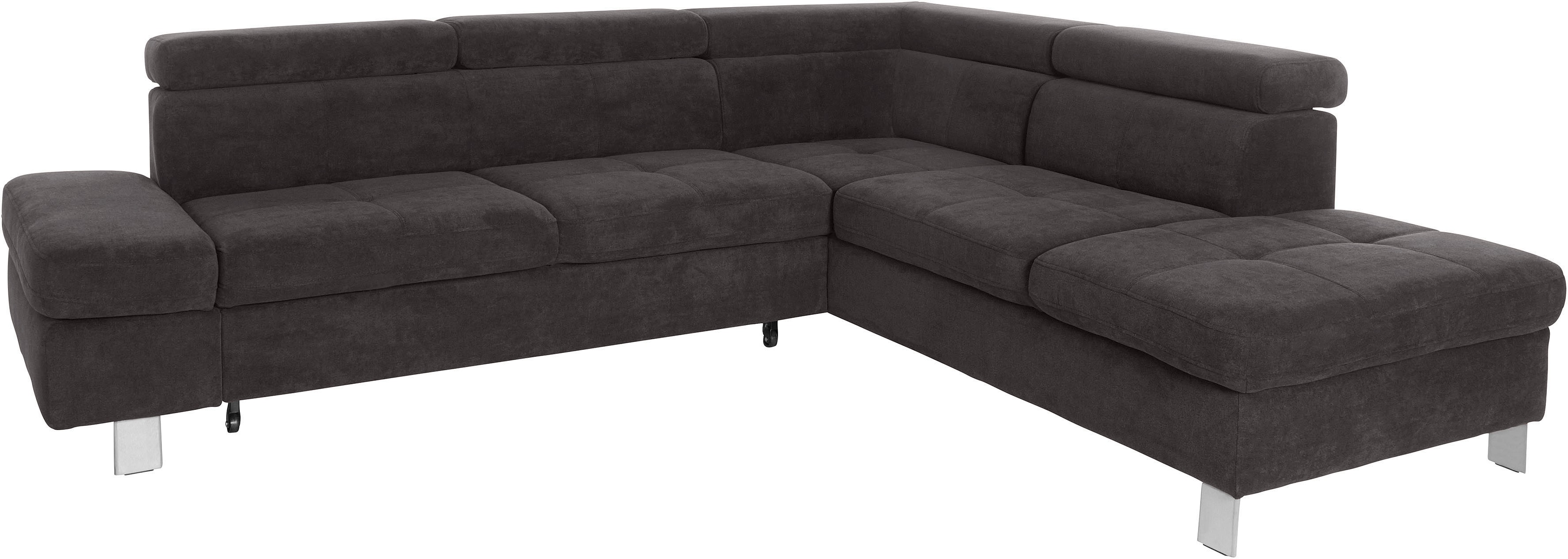 exxpo - sofa fashion Ecksofa "Fiji, L-Form" mit Kopf- bzw. Rückenverstellun günstig online kaufen