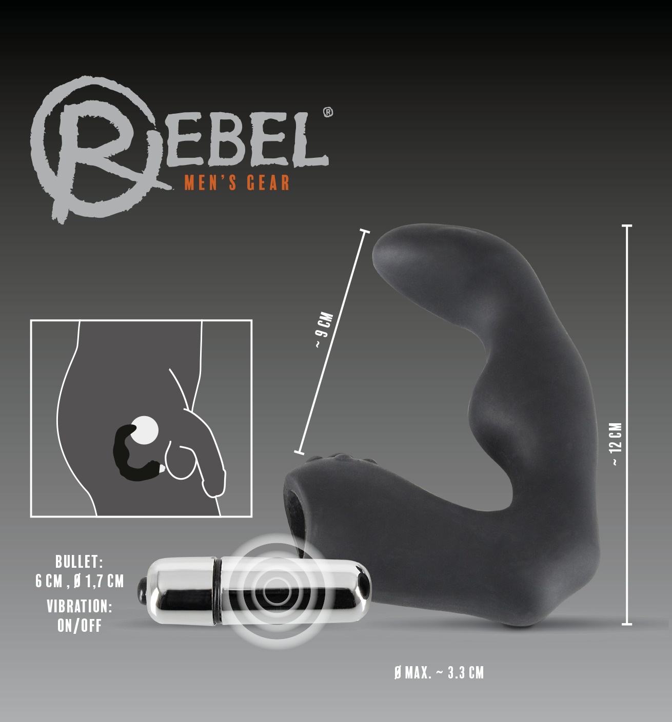 REBEL Vibrator »Prostata-Vibrator Prostata-Vibrator«