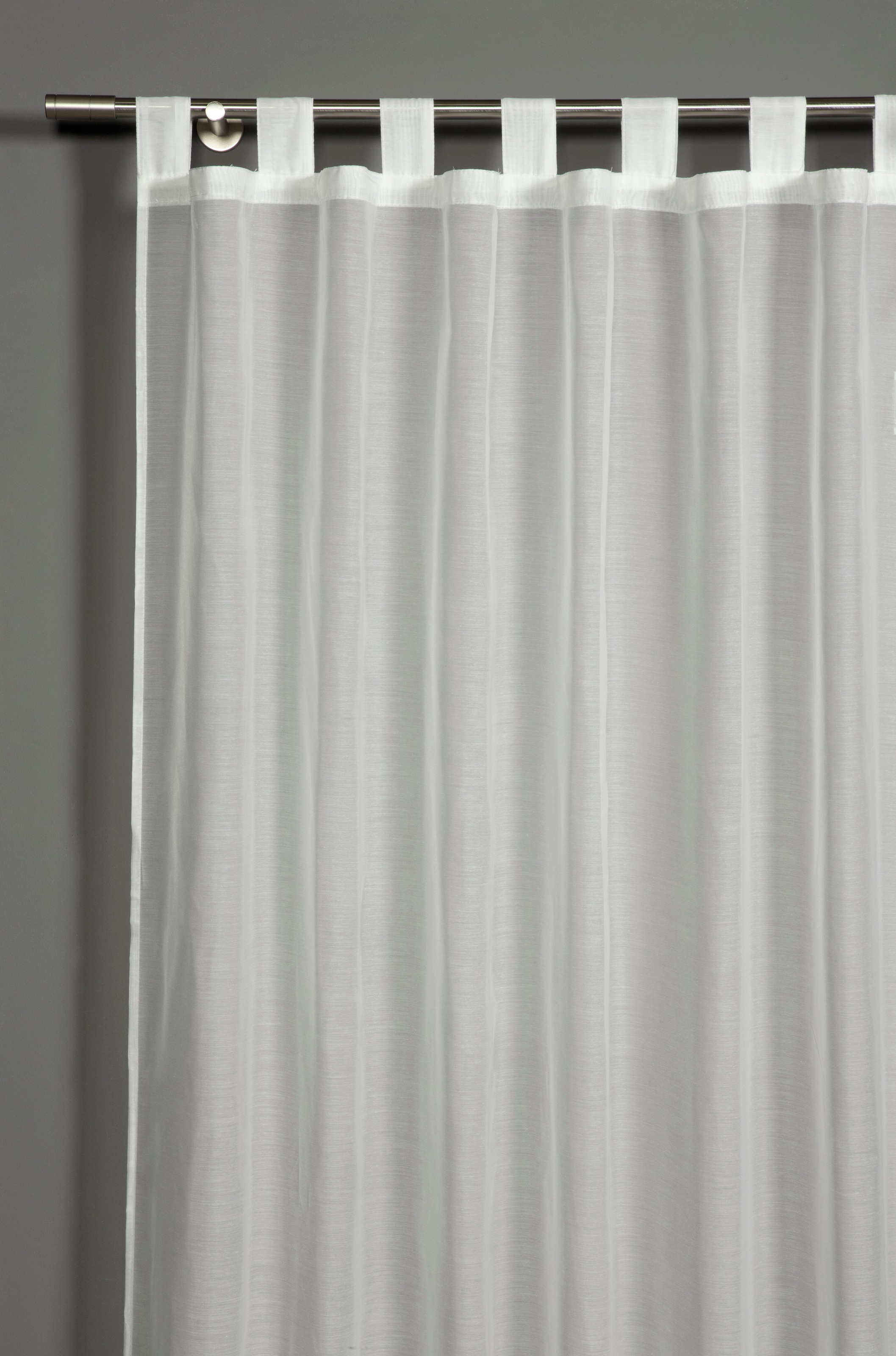 Gardine »Schal Voile Uni«, (1 St.), mit Schlaufen