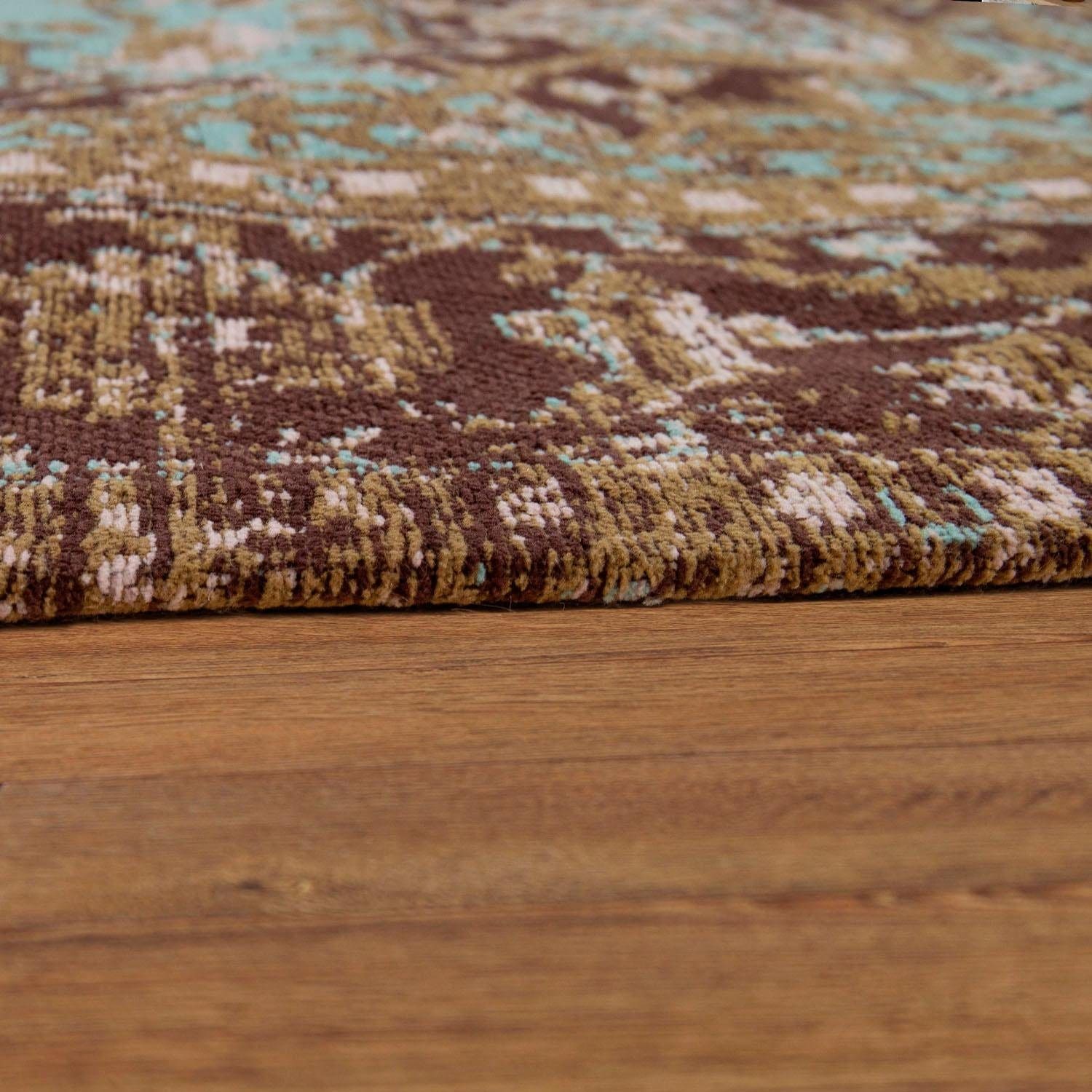 Paco Home Teppich »Baleno 474« rechteckig 7 mm Höhe Kurzflor, Orient-Optik, Vintage Design, weiches Chenille Garn