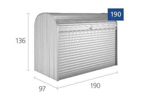 Biohort Rollladenbox »StoreMax 190«, BxTxH: 190x97x136 cm