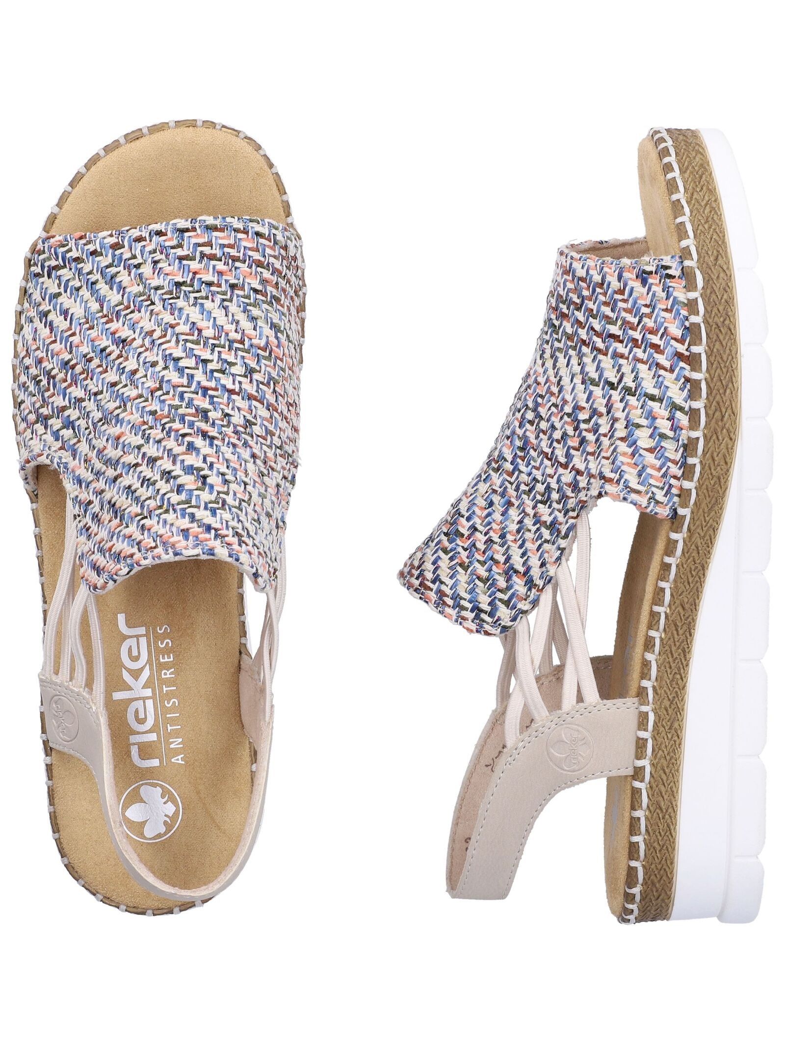 Rieker Keilsandalette »Rieker Sandalen Textil«