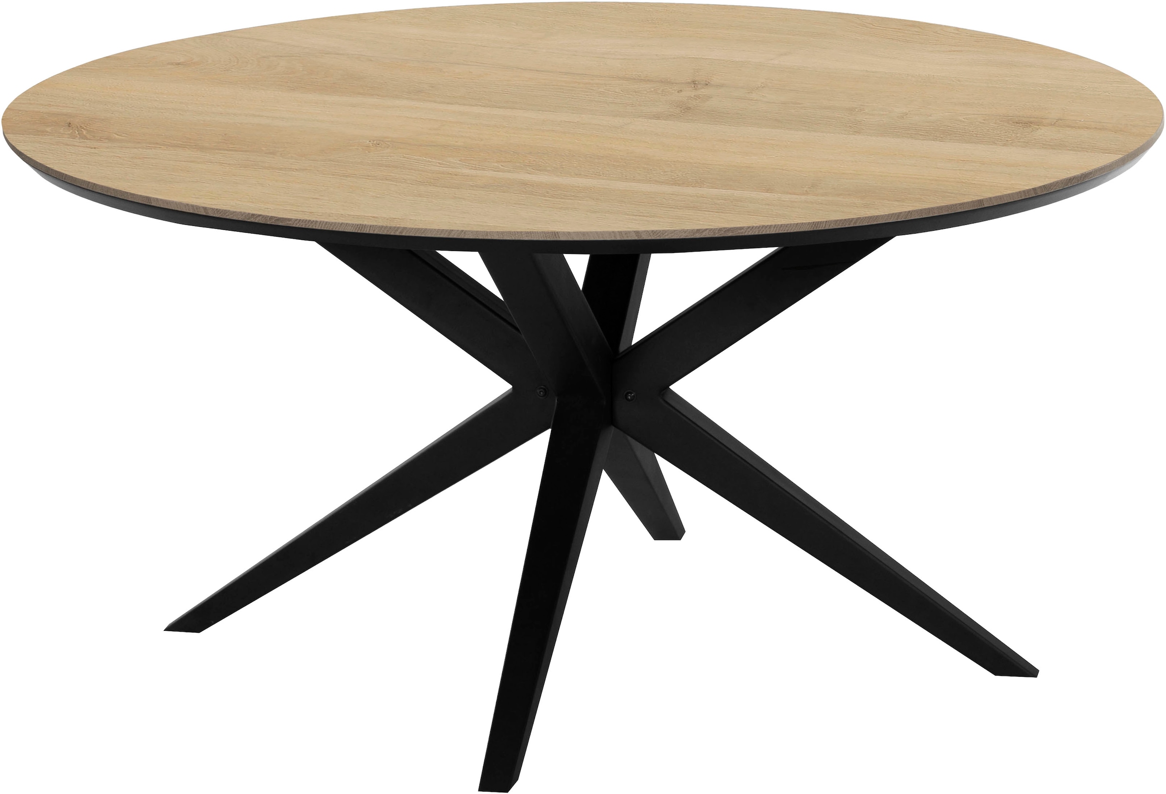 OMG Design Esstisch "Wellington" 1 Stk. tlg. Hochwertige Melamin-Tischplatte mit Metallgestell