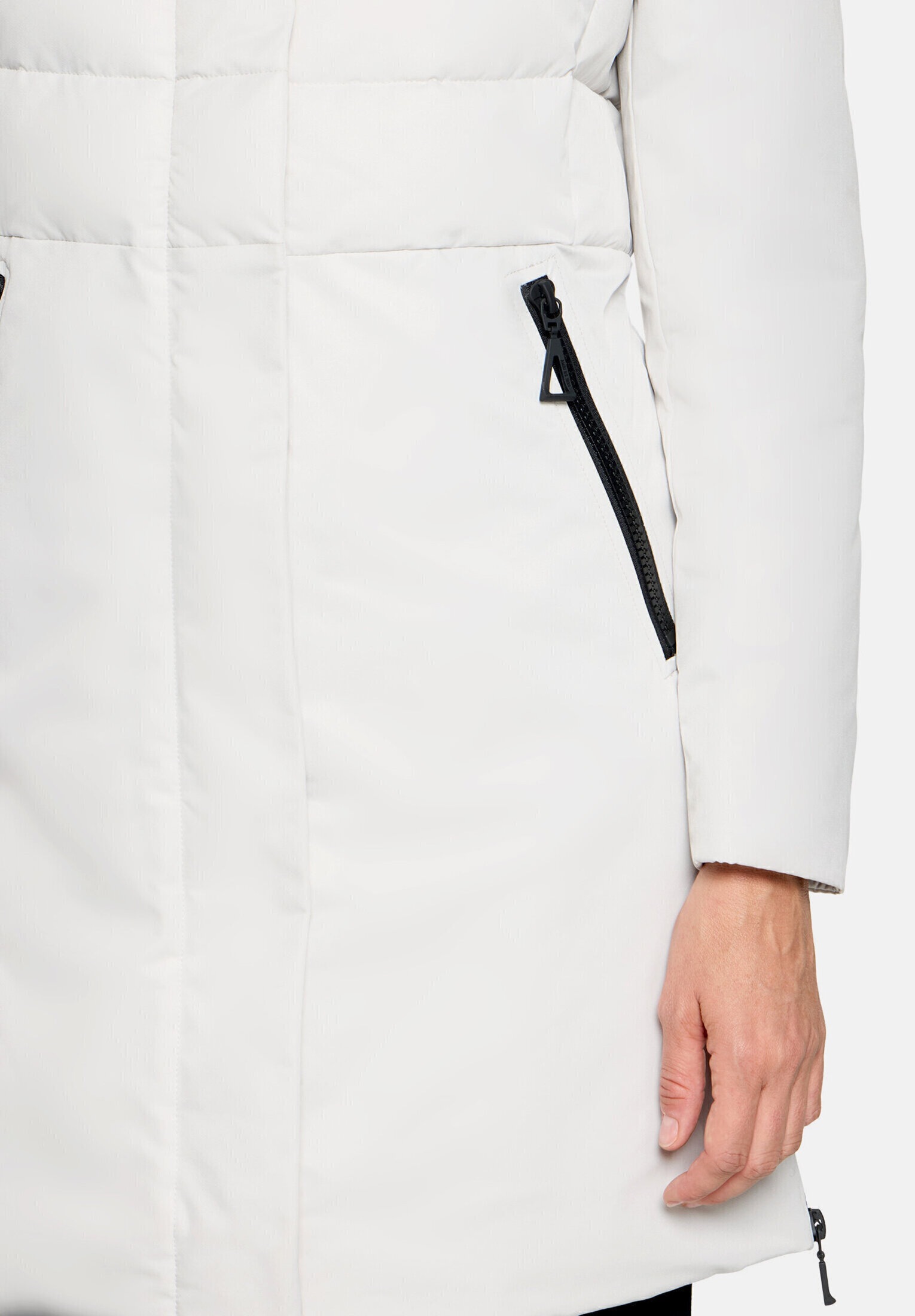 Amber & June Winterjacke »Damen Kunstdaune« mit Kapuze