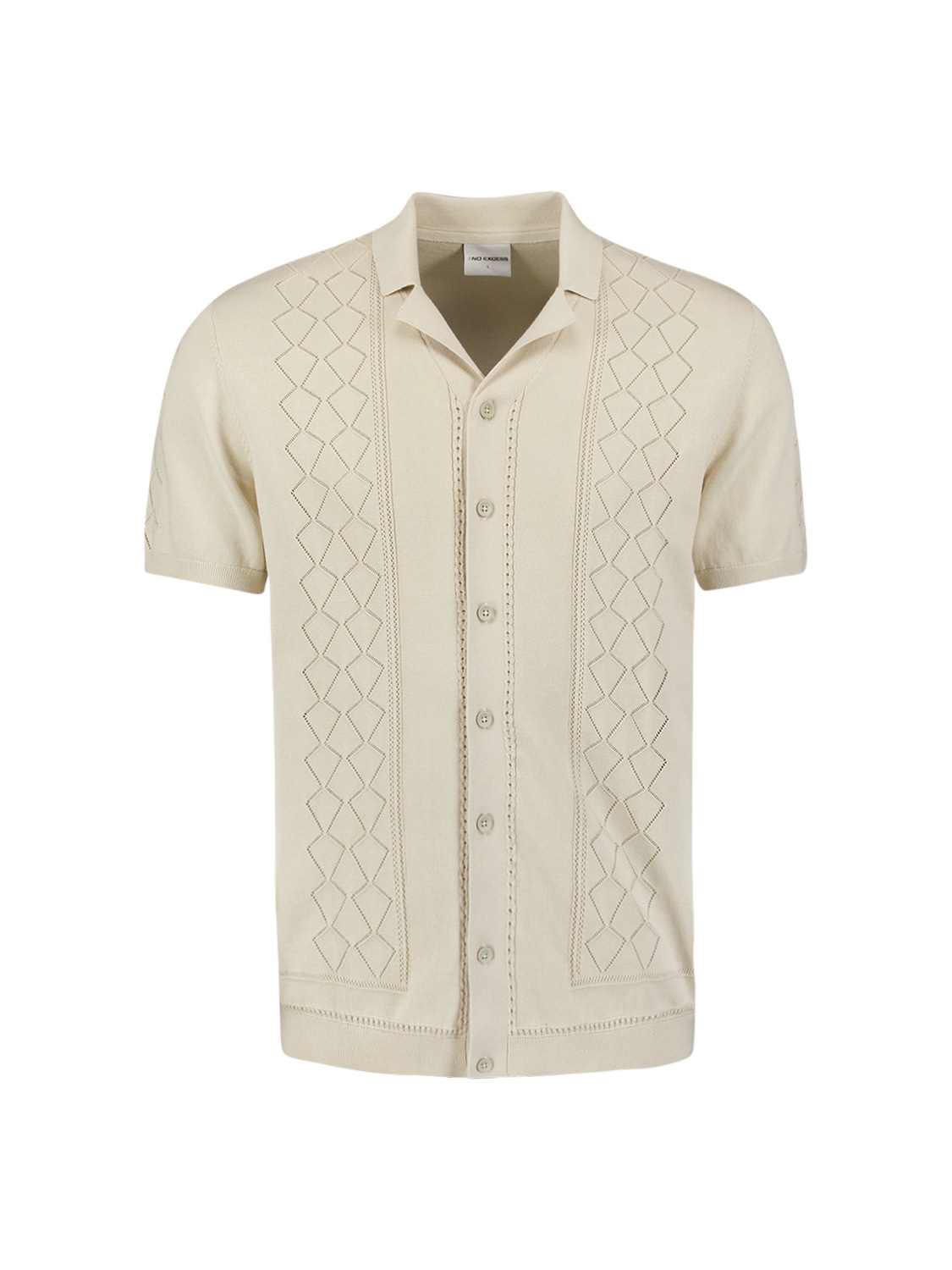 NO EXCESS T-Shirt »No Excess Poloshirt mit kurzen Ärmeln«