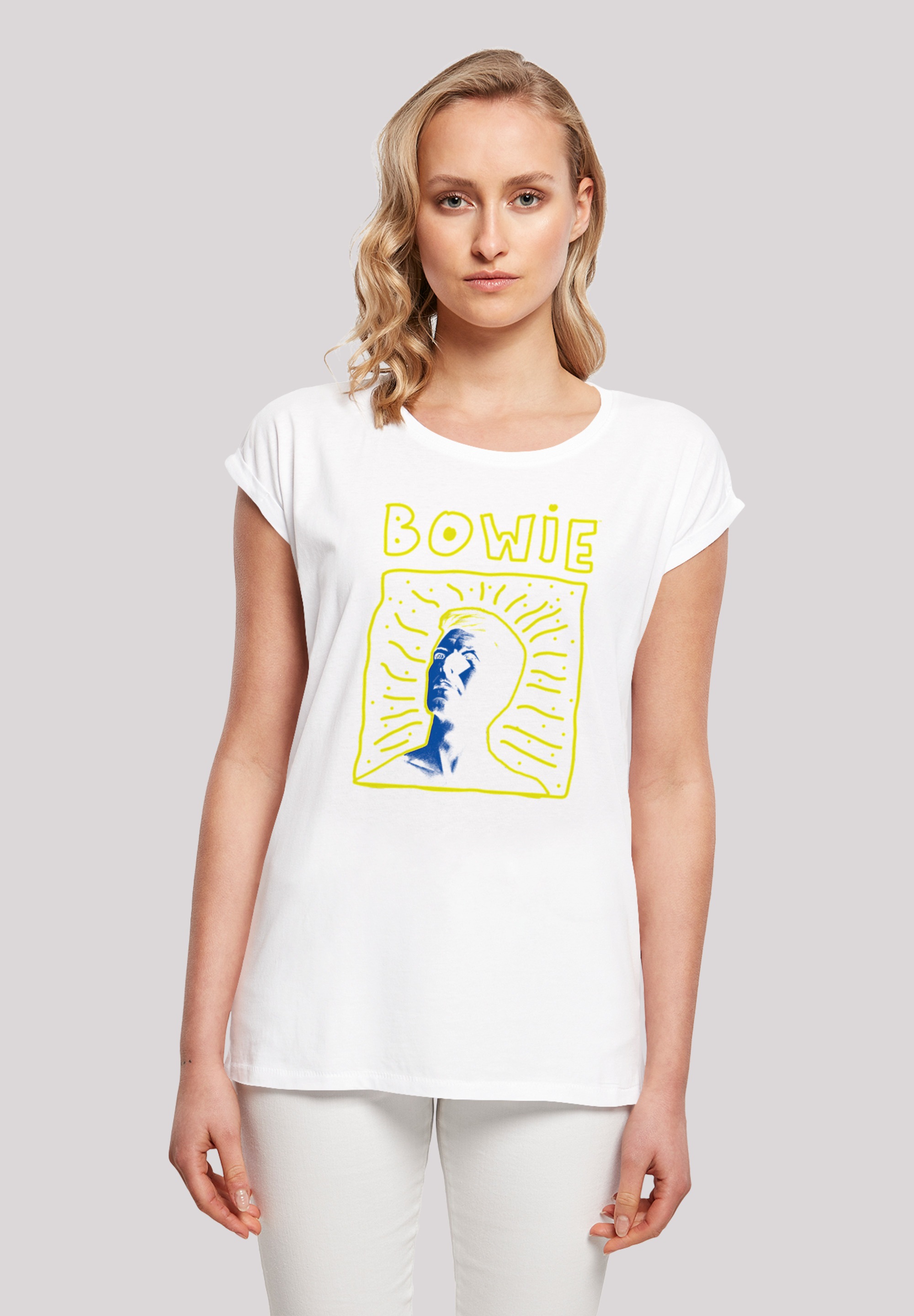 F4NT4STIC T-Shirt "David Bowie 90s Frame", Print