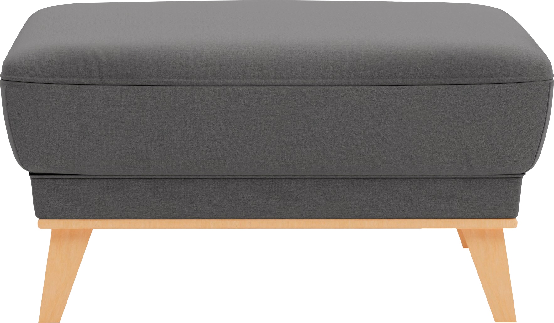 sit&more Polsterhocker »Lavida«, Mit elegantem Holzrahmen