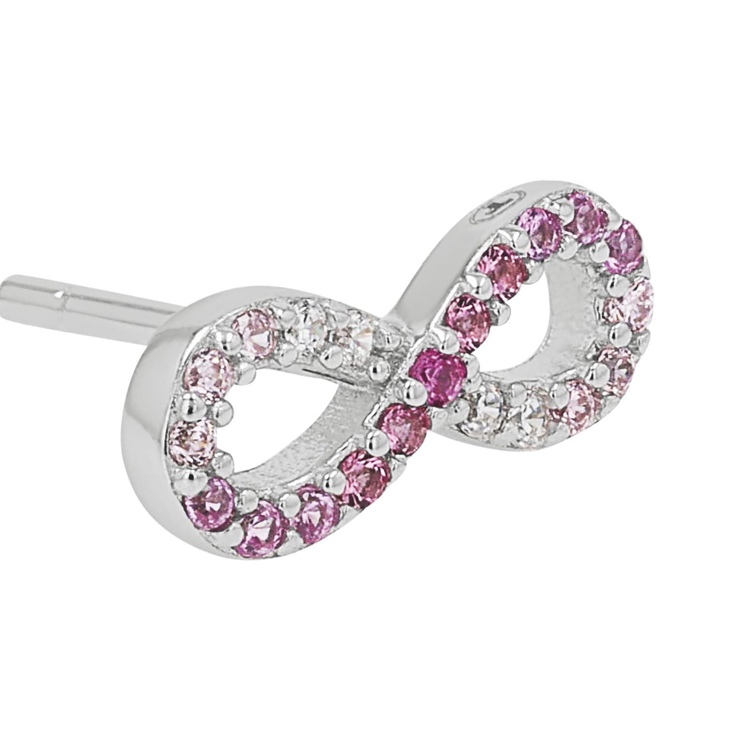 TOM TAILOR Paar Ohrstecker »Schmuck Geschenk Silber 925 Infinity Unendlichkeitsschleife« mit Zirkonia (synth.)