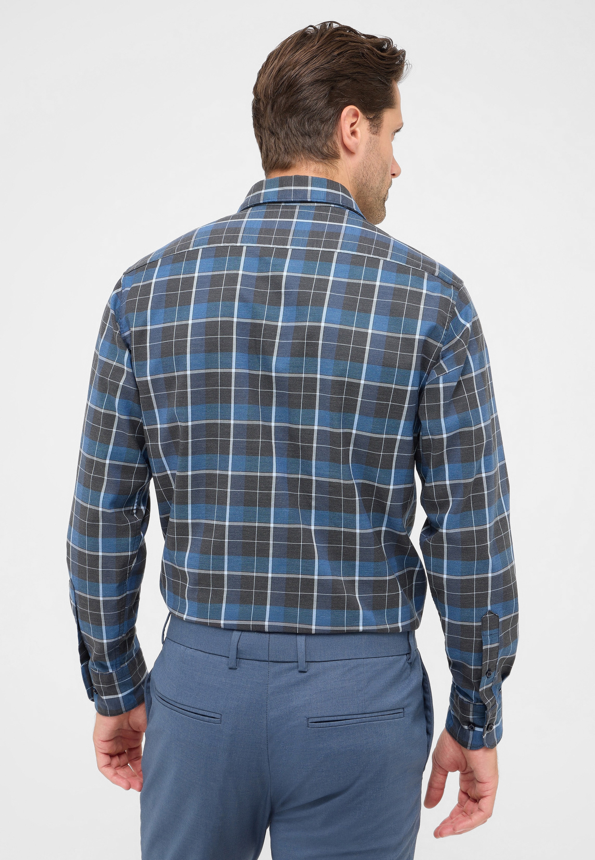 Eterna Langarmhemd »MODERN FIT«, EASY IRON (bügelleicht)