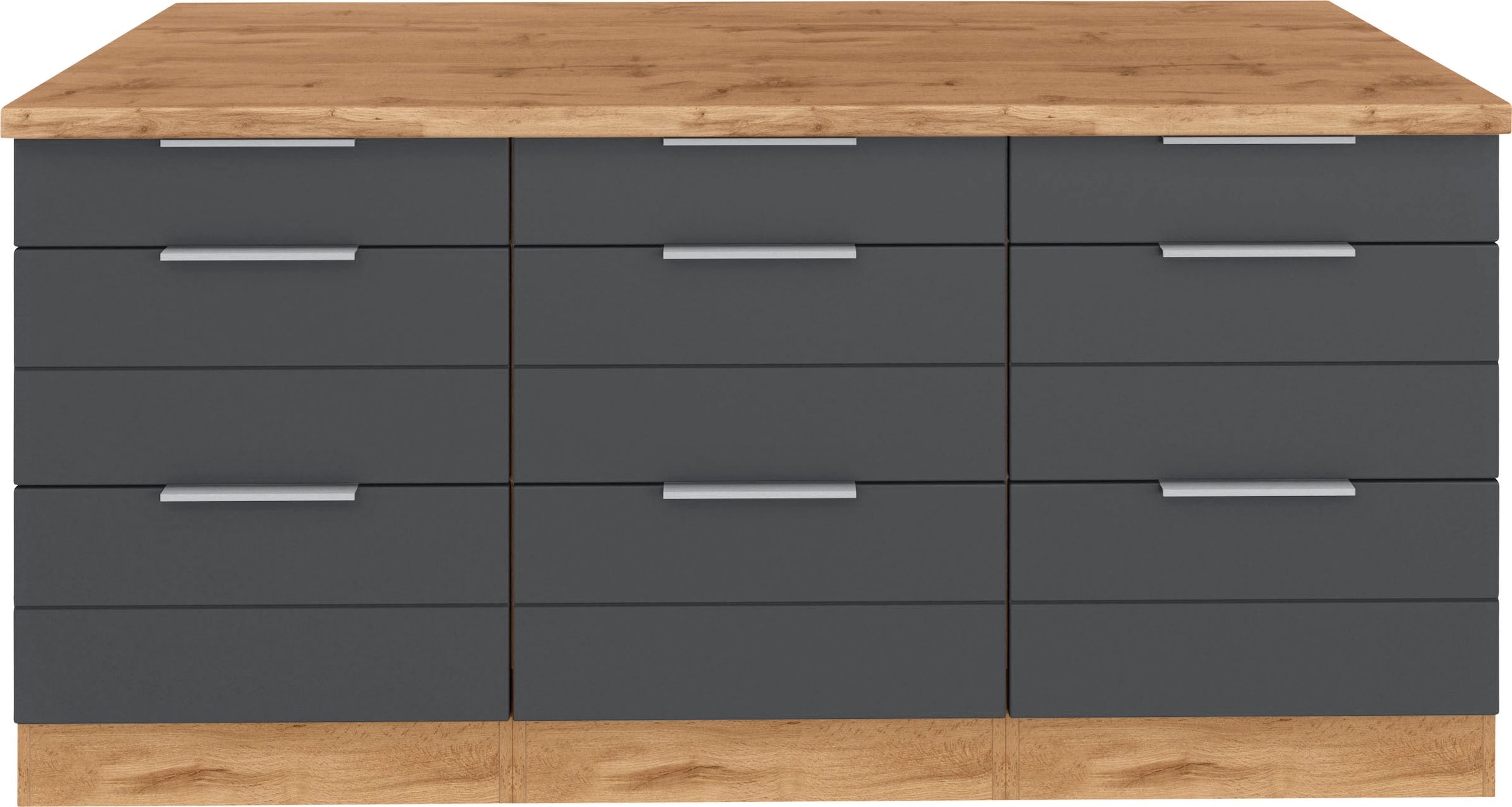 KOCHSTATION Unterschrank "KS-Luhe", 180 cm breit, für viel Stauraum, MDF-Fr günstig online kaufen