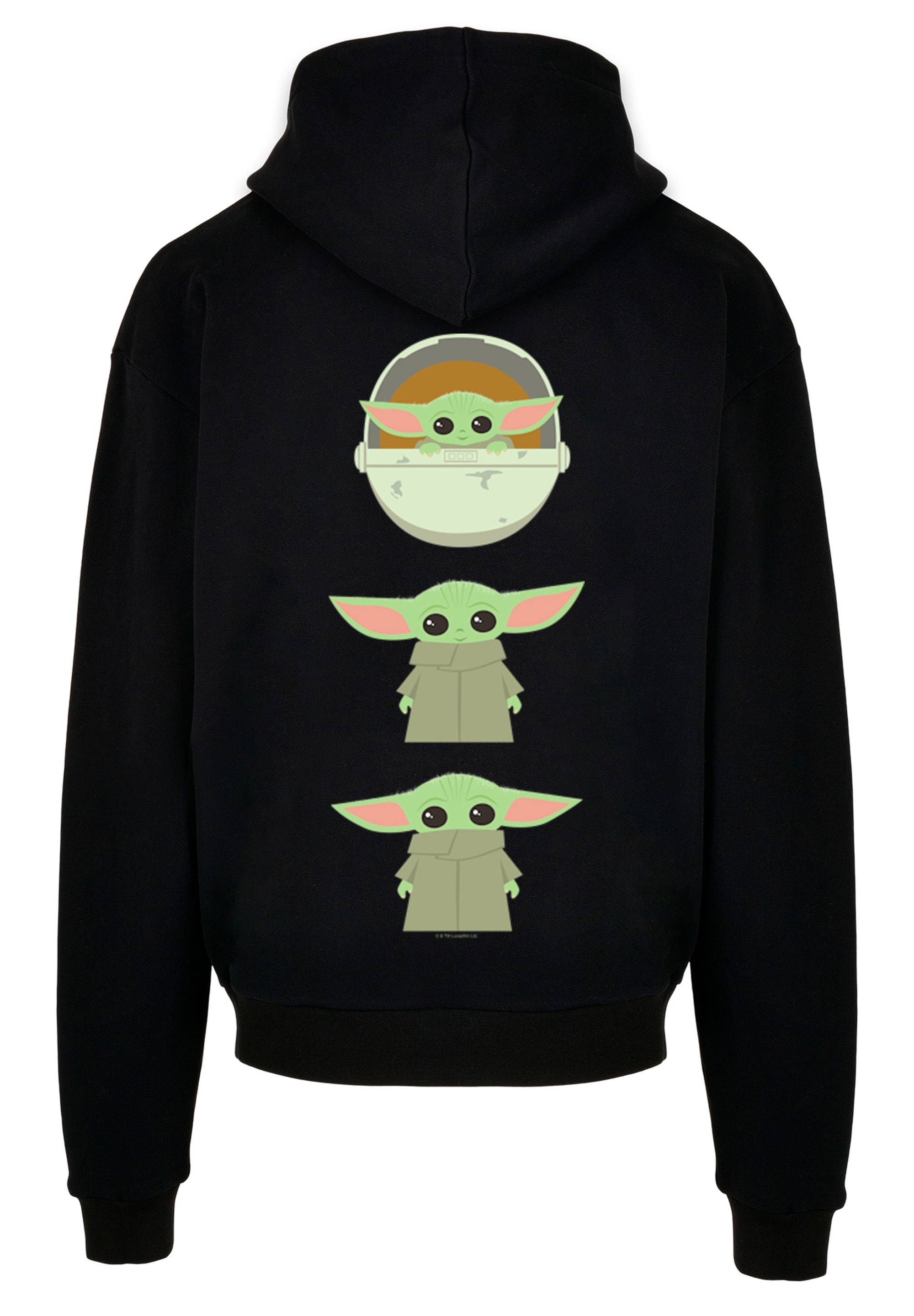 F4NT4STIC Kapuzenpullover »Star Wars The Mandalorian The Child Poses«, Print