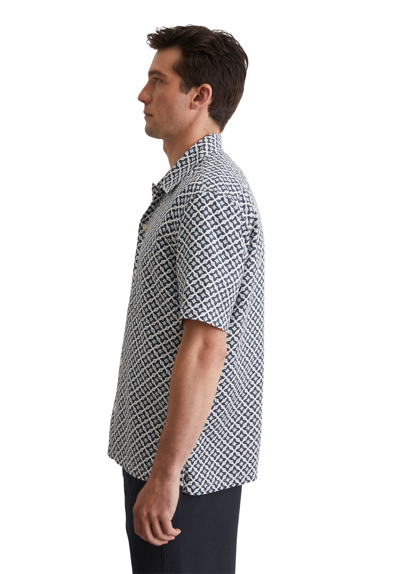 Marc OPolo Kurzarmhemd "aus atmungsaktivem TENCEL™ Lyocell" günstig online kaufen