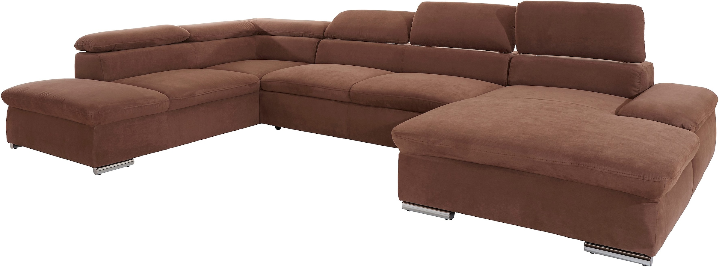 sit&more Wohnlandschaft "Alcatraz U-Form" wahlweise mit Schlaffunktion