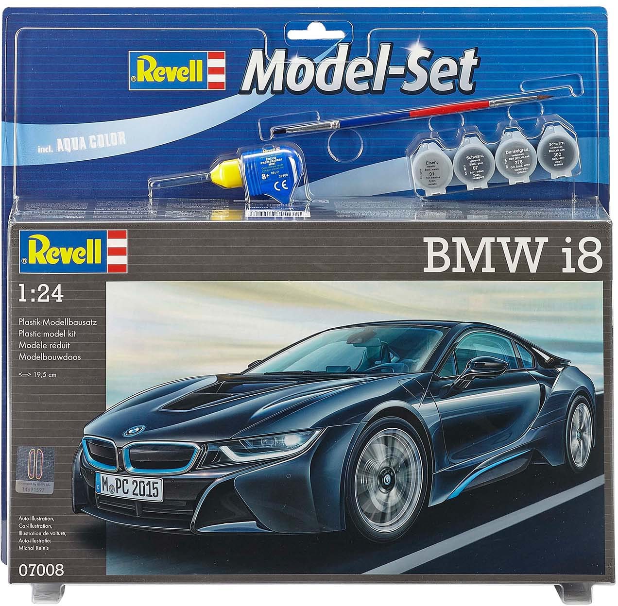 Revell® Modellbausatz »Model Set BMW i8«, 1:24, Made in Europe