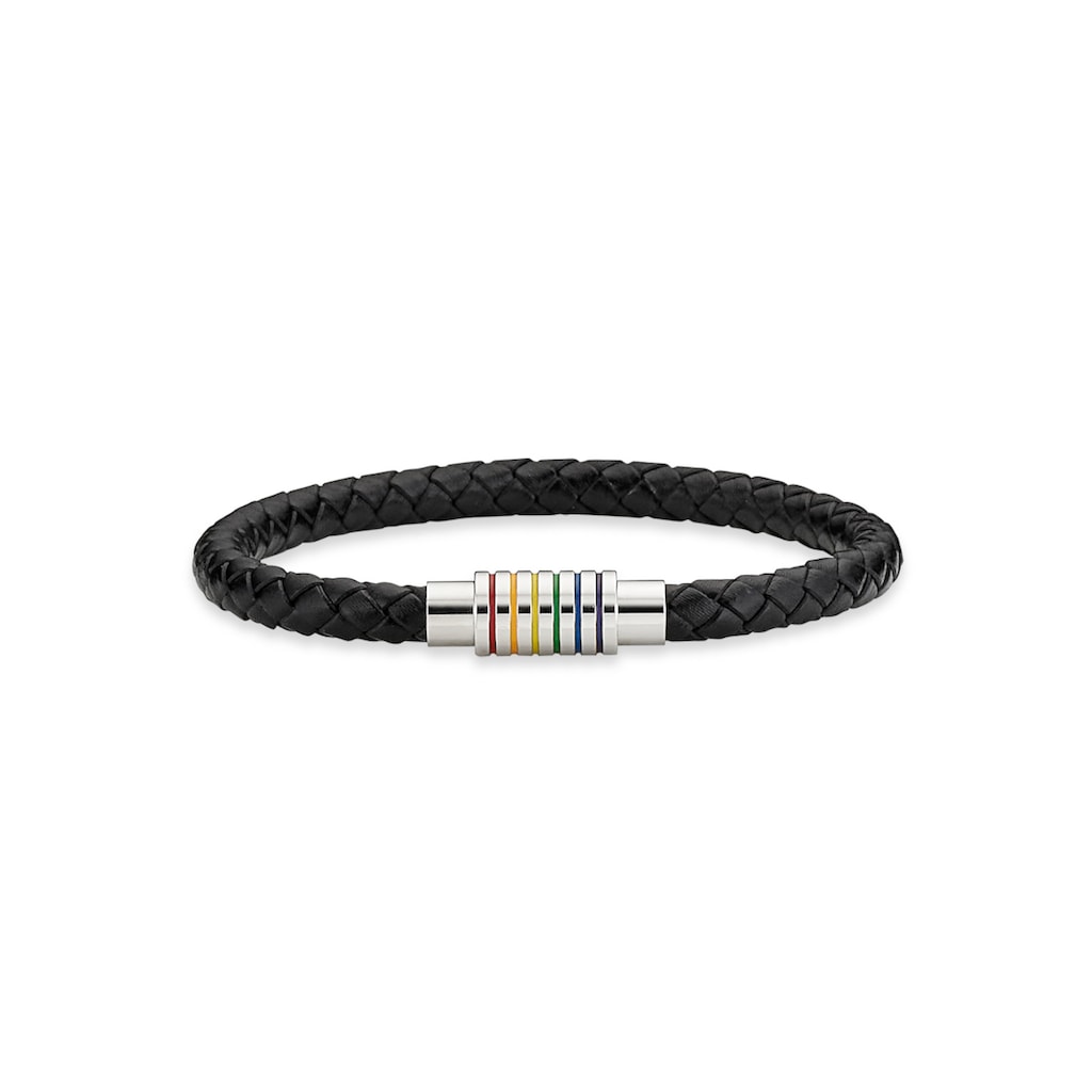 Bruno Banani Lederarmband »Schmuck Geschenk, Armband Regenbogen, Anlass Geburtstag Weihnachten«