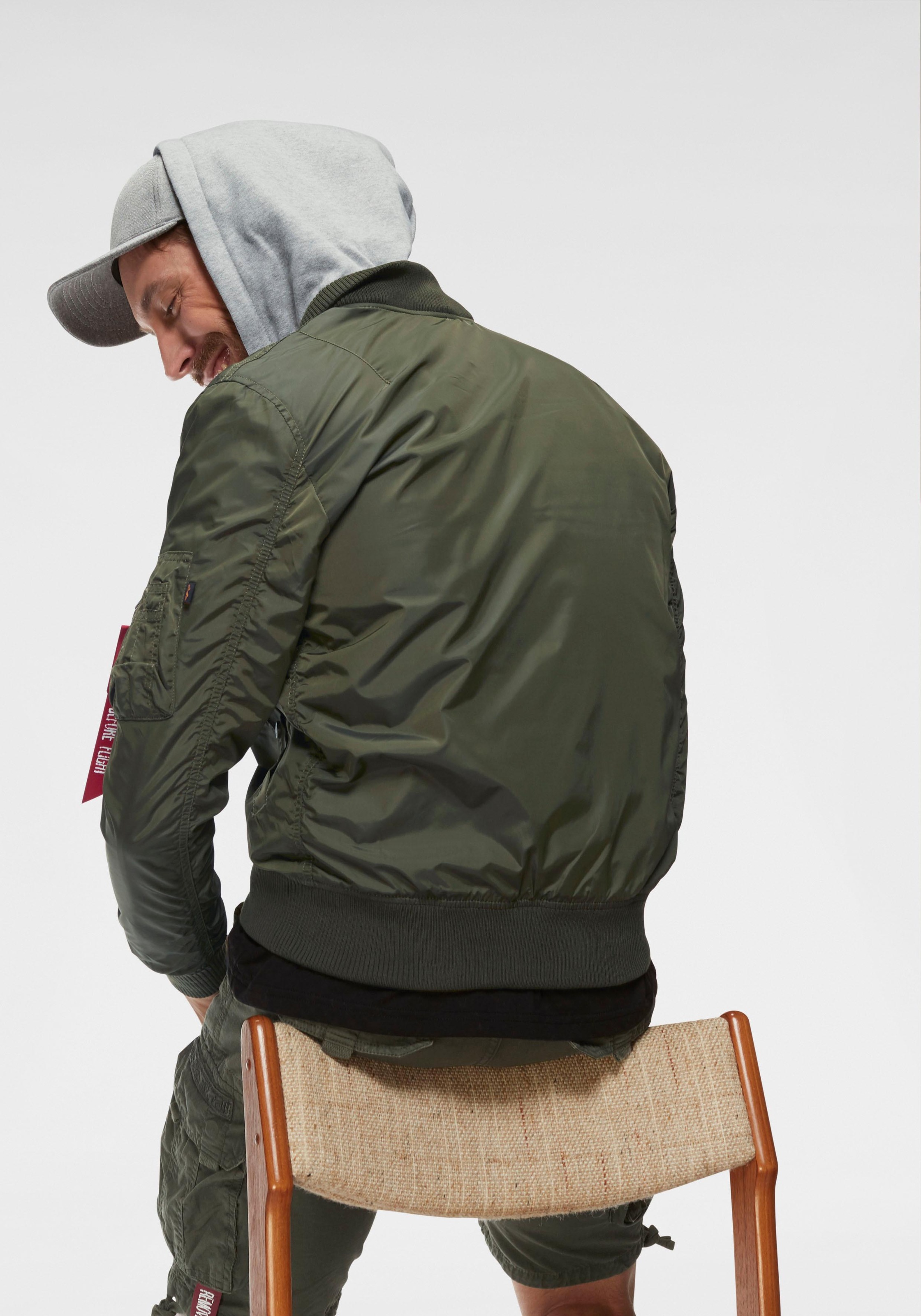 Alpha Industries Bomberjacke "MA-1 TT HOOD", mit Kapuze günstig online kaufen