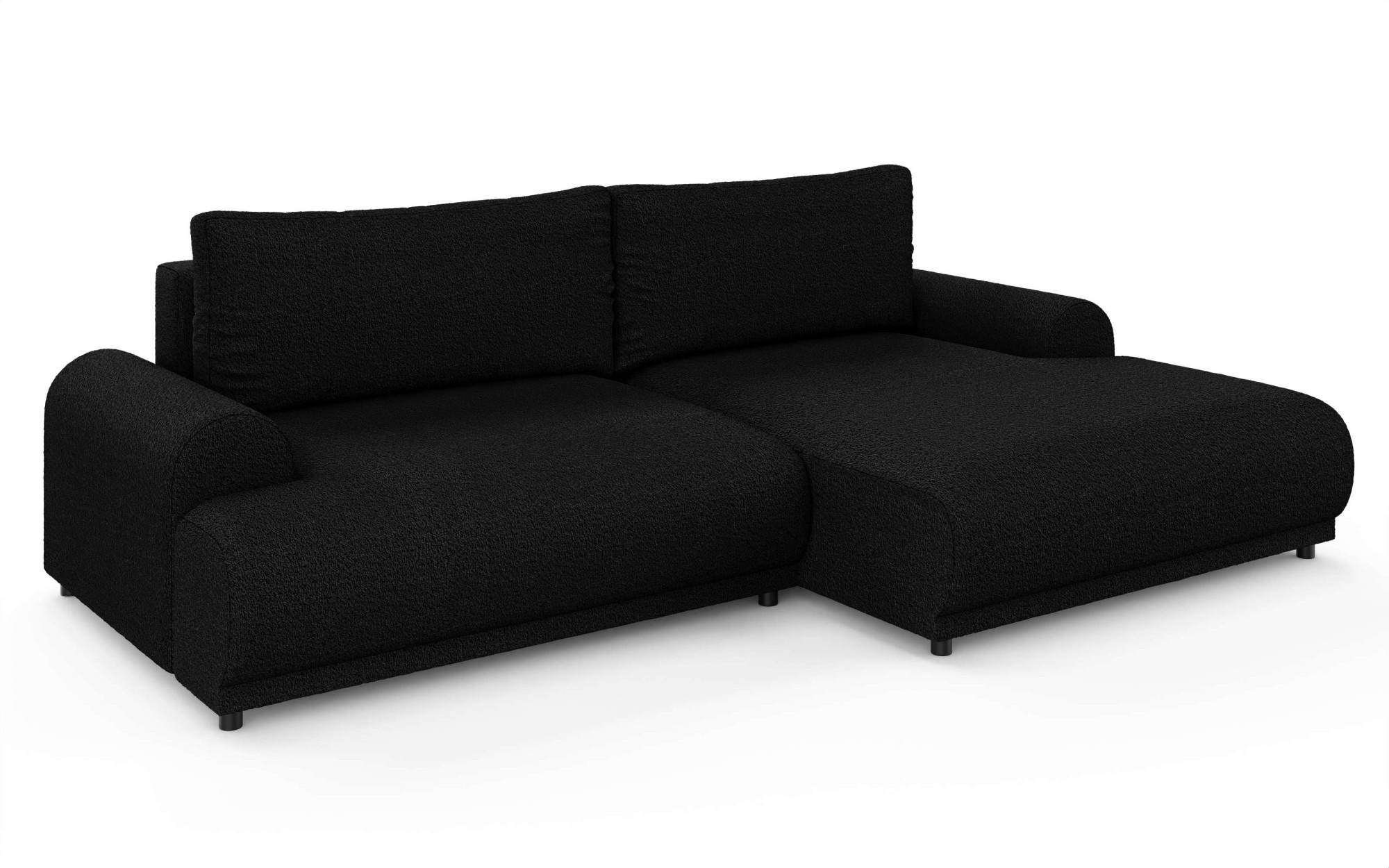INOSIGN Ecksofa »Marsby, mit Bettfunktion und Bettkasten, Maße: B/H/T 242/65/145 cm«, L-Form mit Wellenunterfederung, Recamiere links oder rechts bestellbar