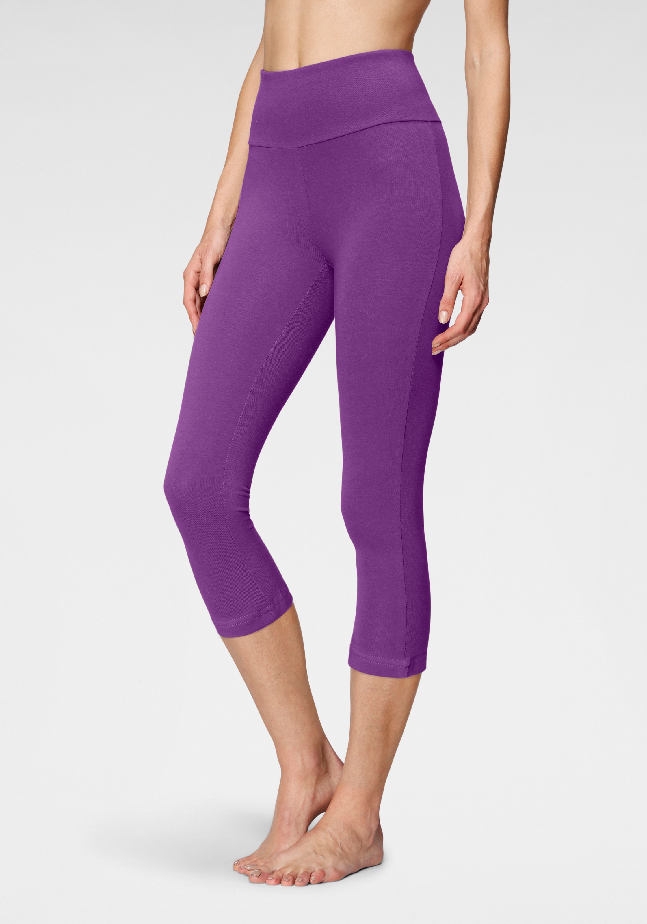 LASCANA Caprileggings, mit breitem, weichen Bündchen