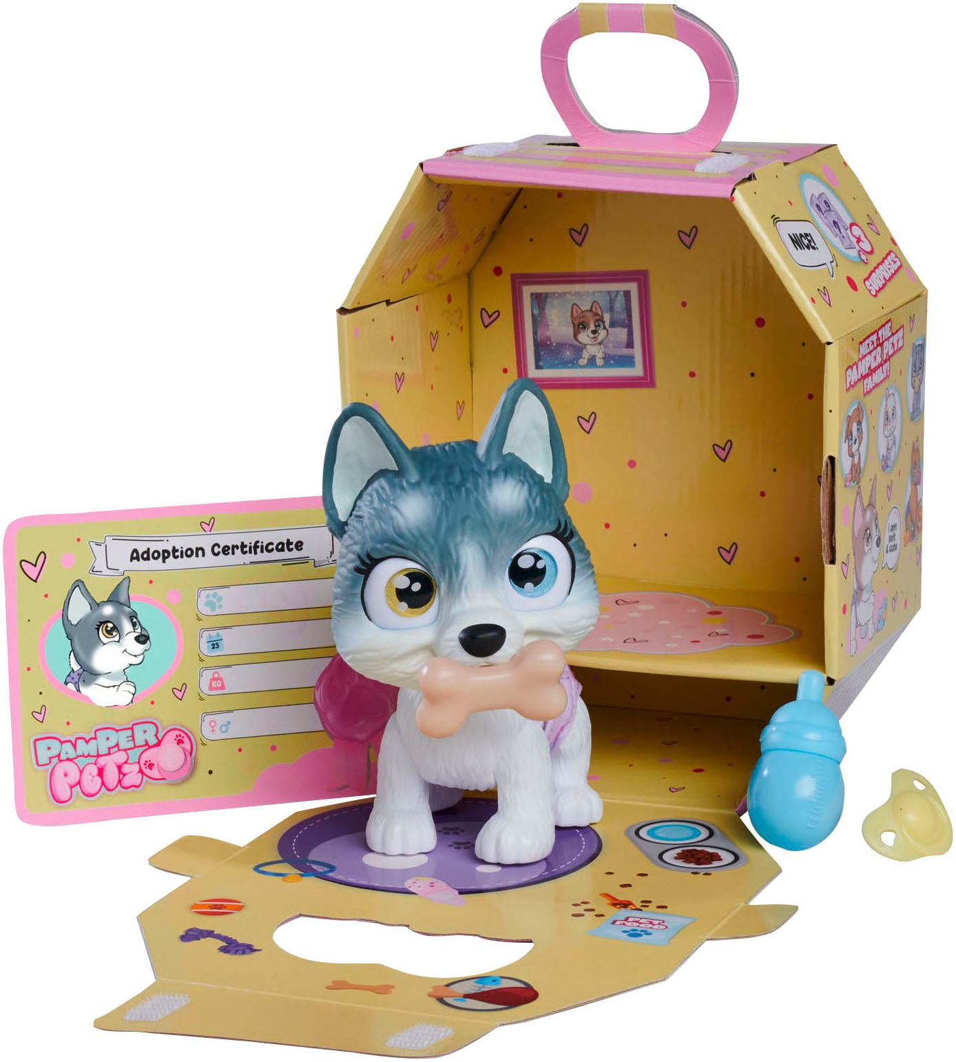 SIMBA Spielfigur »Pamper Petz Husky«, Mit Trink- und Nässfunktion