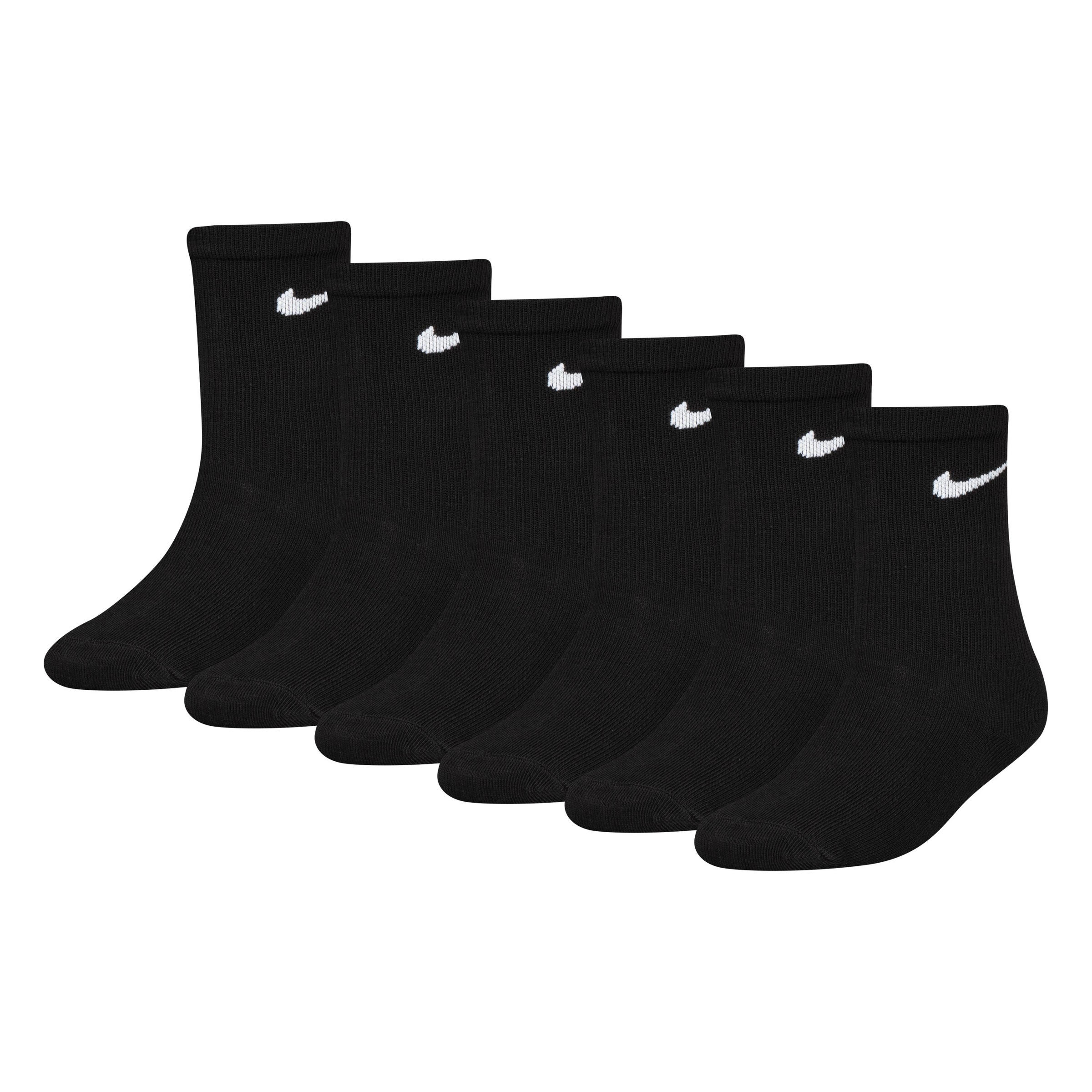NIKE SPORTSWEAR Mädchen Sportsocken "- für Kinder", schwarz, Gr. 24, Obermaterial: 97% Polyester, 3% Elasthan, Socken, sportlicher Stil, aus