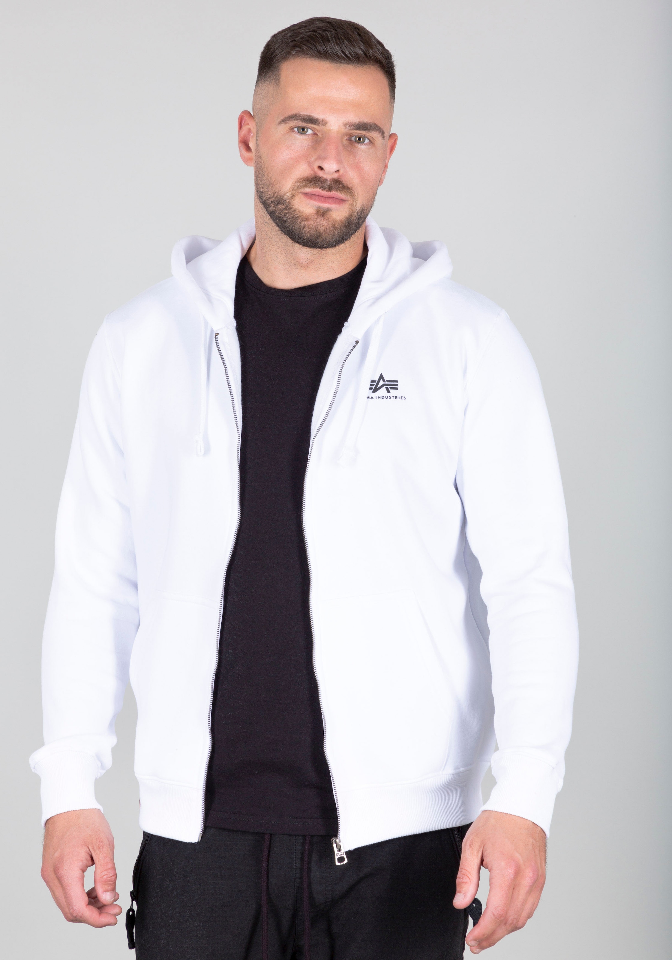 Alpha Industries Kapuzensweatjacke "Basic Zip Hoody SL"