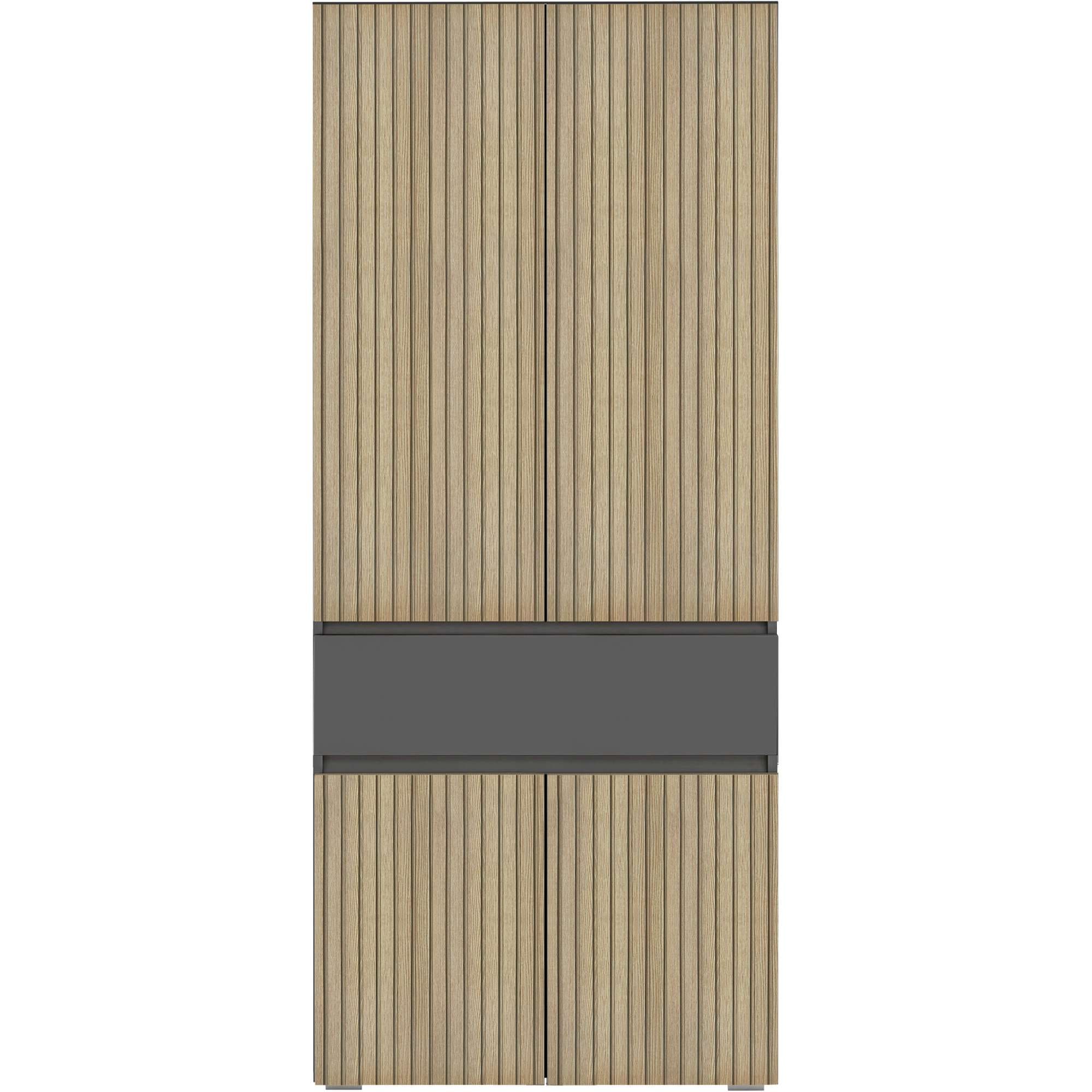 Home affaire Hochschrank »Wisla«, mit 4 Türen & 1 Schublade, Breite 76 cm, Höhe 180 cm