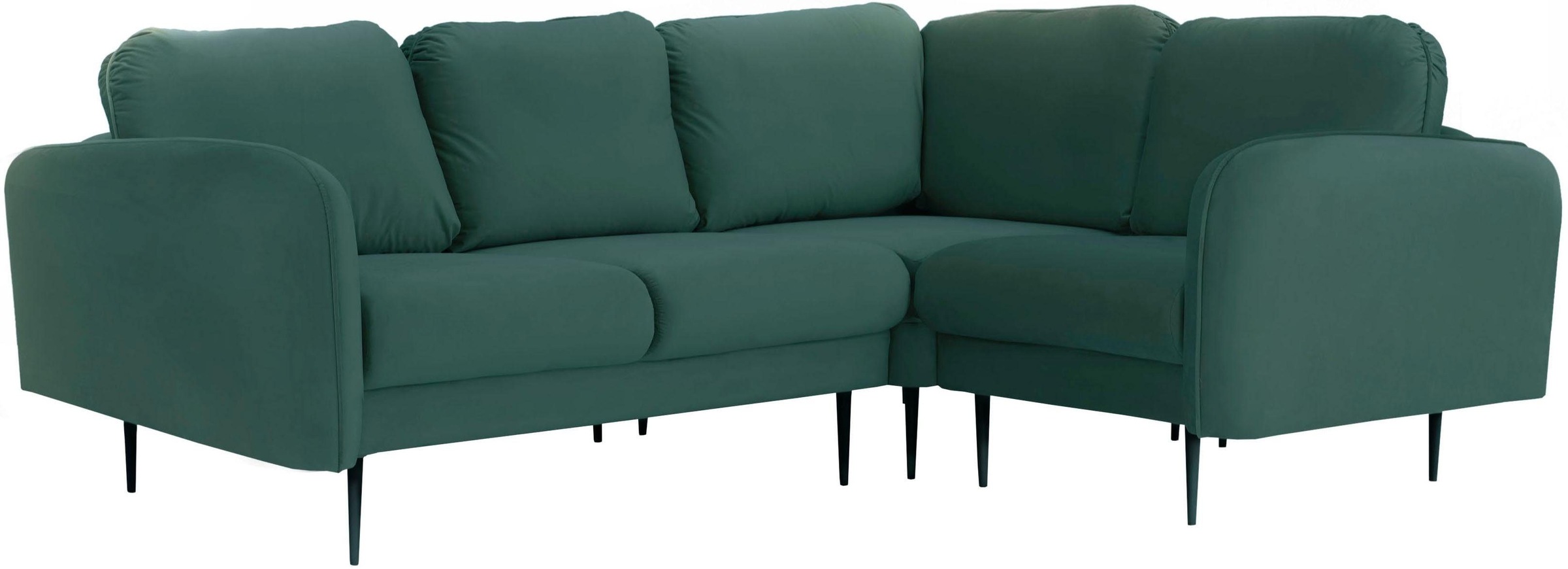 Leonique Ecksofa »Skidi L-Form«, mit losen Rückenkissen und Keder oben auf der Armlehne
