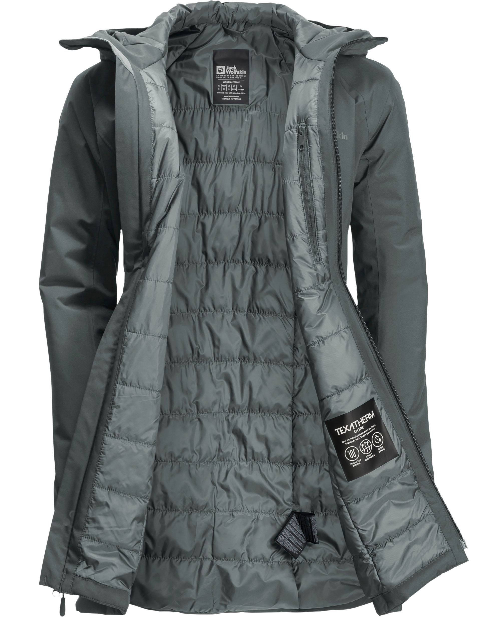 Jack Wolfskin Funktionsmantel »HEIDELSTEIN INS JKT W«, Atmungsaktiv & Wasserdicht & Winddicht