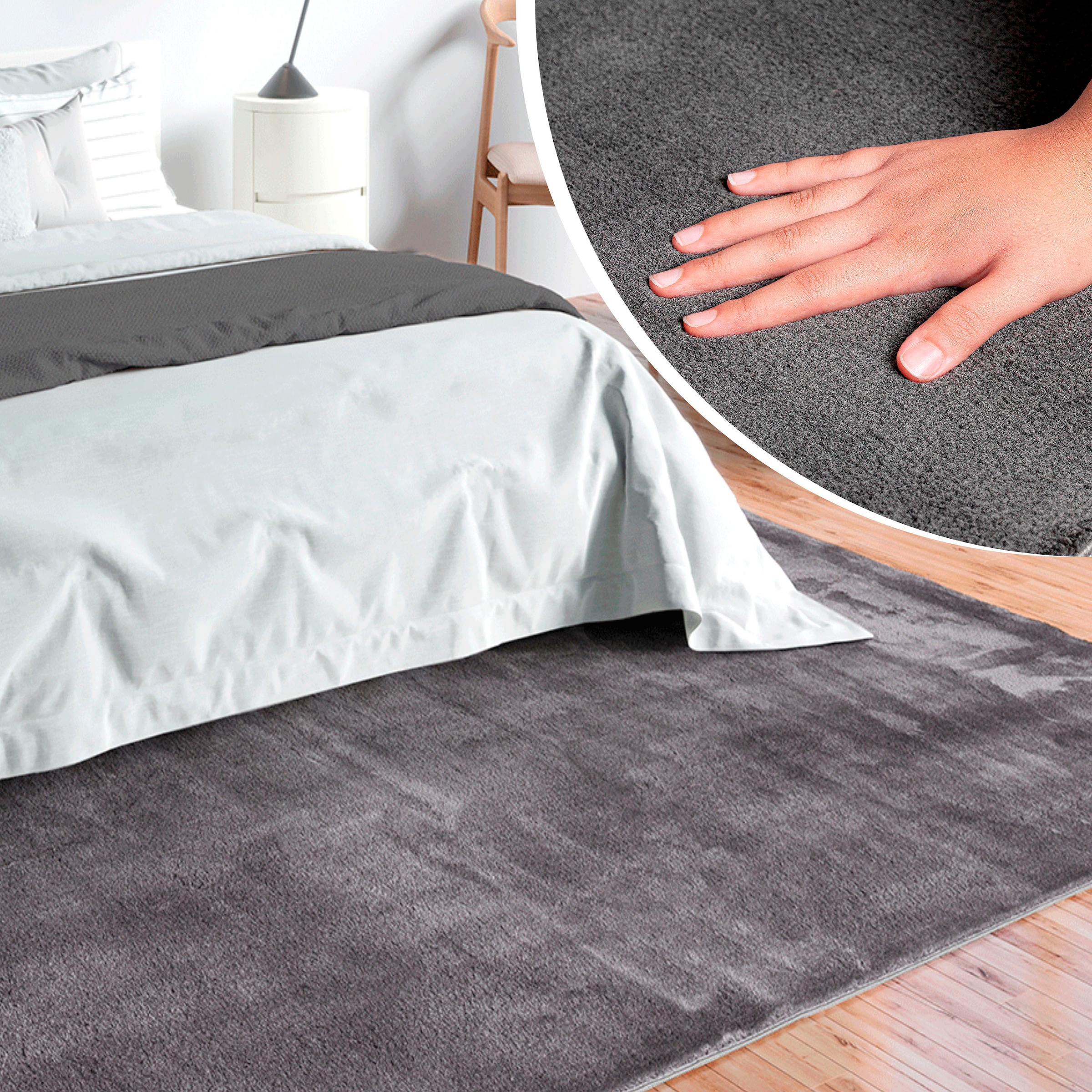 merinos Teppich "Loft 37, Kunstfellteppich" rechteckig 16 mm Höhe weich und günstig online kaufen